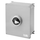 GEWISS - INTERRUTTORE SEZIONATORE ROTATIVO - HP - DA PARETE - COMANDO - CASSETTA IN METALLO - 160A 3P - MANOPOLA NERA LUCCHETTABILE - IP66