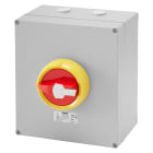 GEWISS - INTERRUTTORE SEZIONATORE ROTATIVO - HP - DA PARETE - EMERGENZA - CASSETTA IN METALLO - 32A 6P - MANOPOLA ROSSA LUCCHETTABILE - IP66