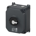 GEWISS - INTERRUTTORE SEZIONATORE ROTATIVO - HP - DA PARETE - COMANDO - CASSETTA IN ALLUMINIO - 32A 6P - MANOPOLA NERA LUCCHETTABILE - IP66/IP69