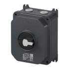 GEWISS - INTERRUTTORE SEZIONATORE ROTATIVO - HP - DA PARETE - COMANDO - CASSETTA IN ALLUMINIO - 40A 8P - MANOPOLA NERA LUCCHETTABILE - IP66/IP69
