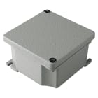 GEWISS - CASSETTA DI DERIVAZIONE - IN ALLUMINIO PRESSOFUSO - VERNICIATA - GRIGIO METALLIZZATO - 91X91X54 - IP66