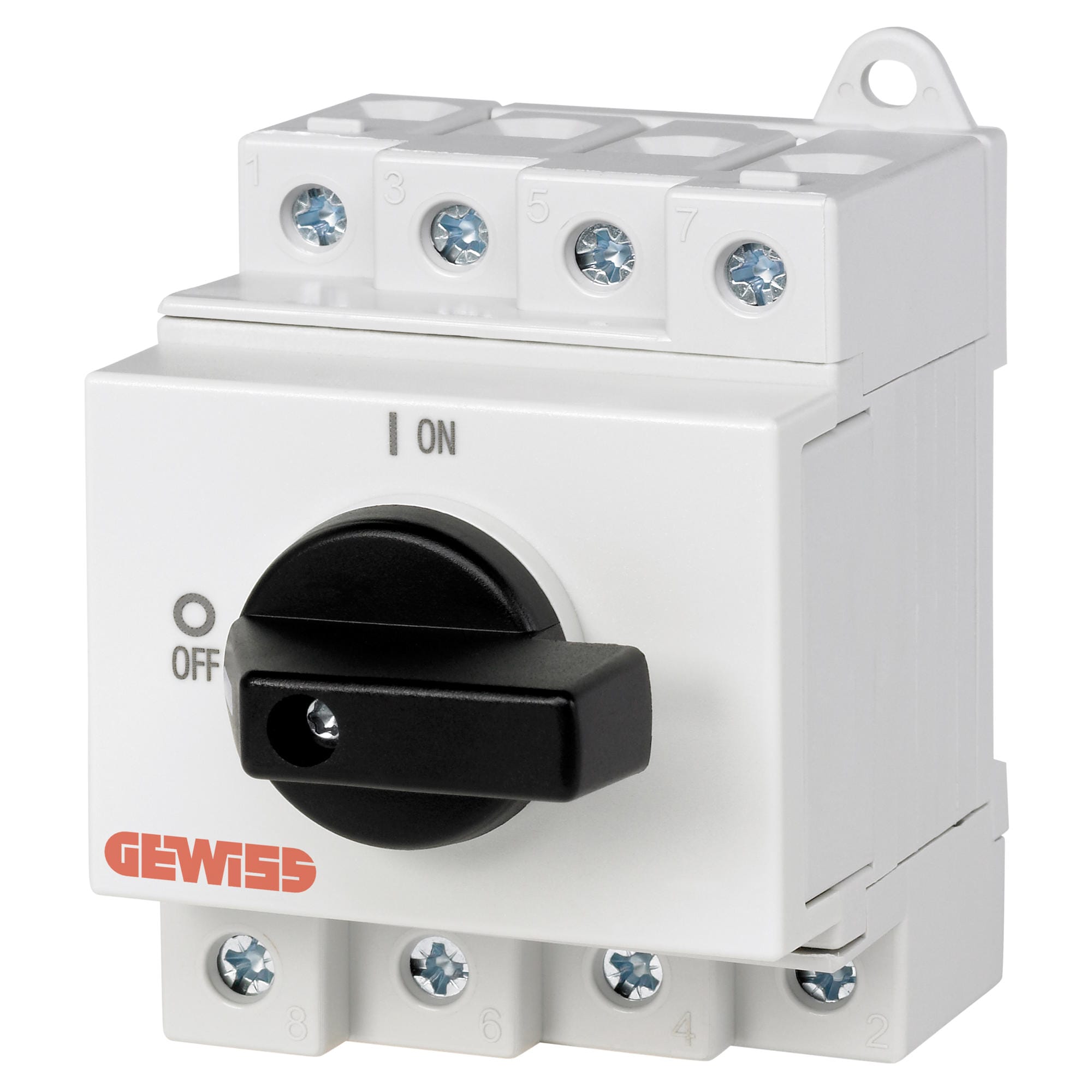 GEWISS - INTERRUTTORE DI MANOVRA-SEZIONATORE - 2P 25A 600V dc - 3,5 MODULI