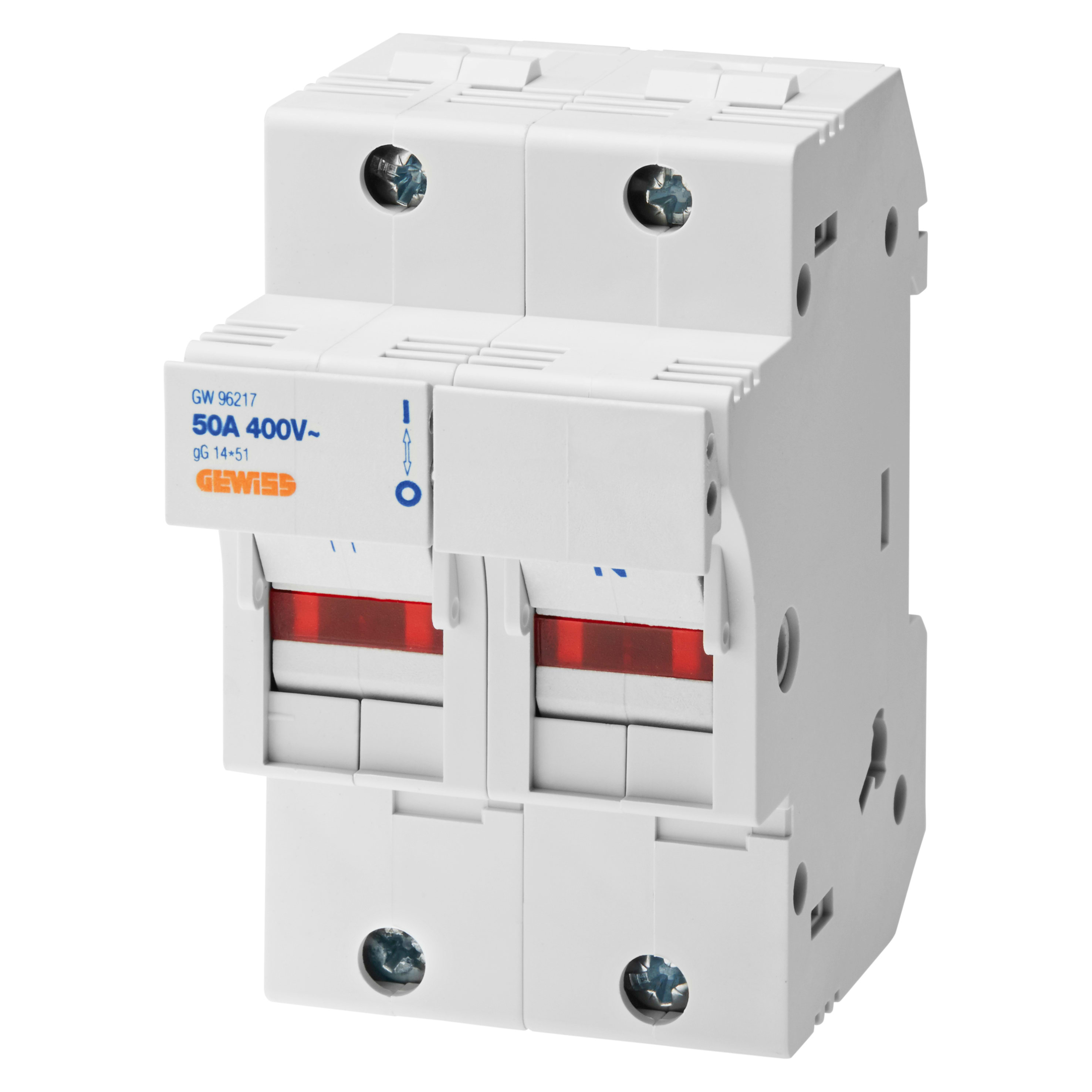 GEWISS - PORTAFUSIBILE SEZIONABILE - 1P+N 14X51 690V 50A - 3 MODULI