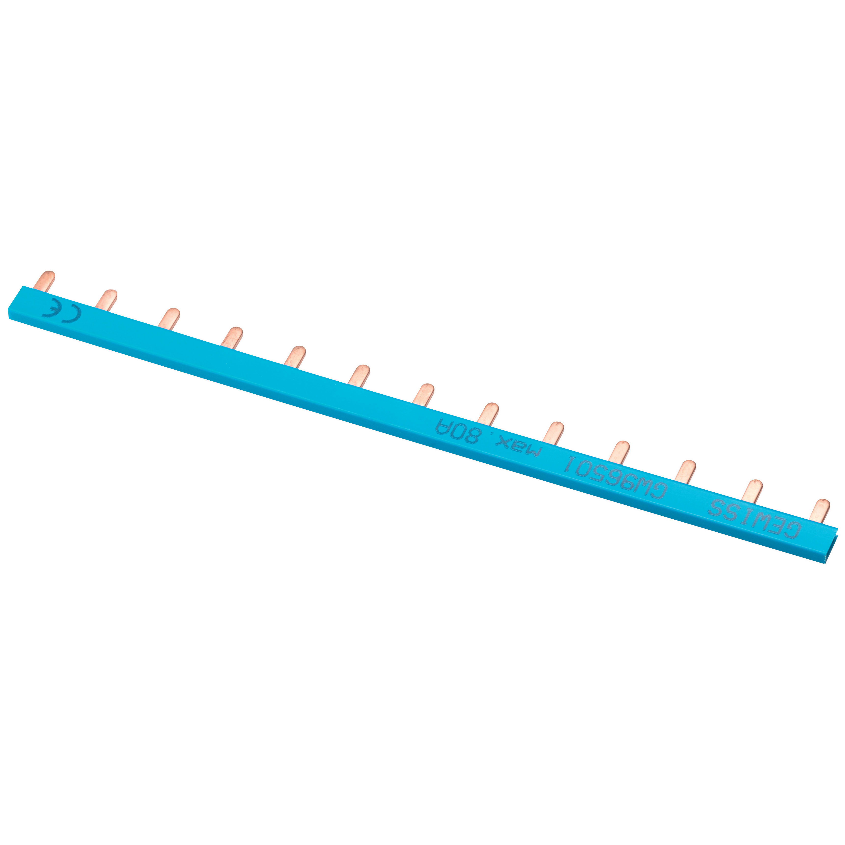 GEWISS - PETTINE DI COLLEGAMENTO UNIPOLARE PER MTC - 1P 13 MODULI 80A BLU