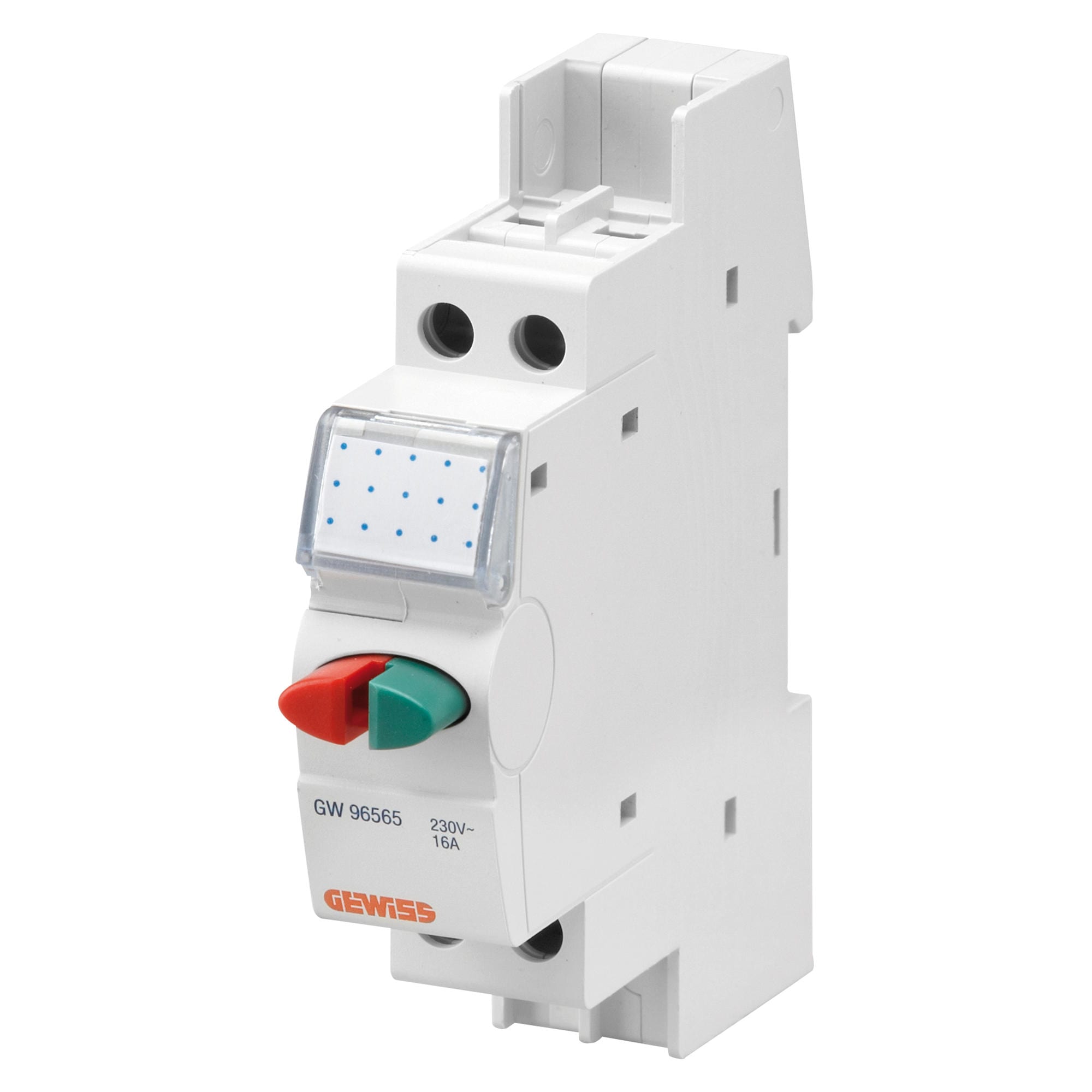 GEWISS - PULSANTE - DOPPIO - GRIGIO/GRIGIO - 16A 1NA/1NC 250V - 1 MODULO