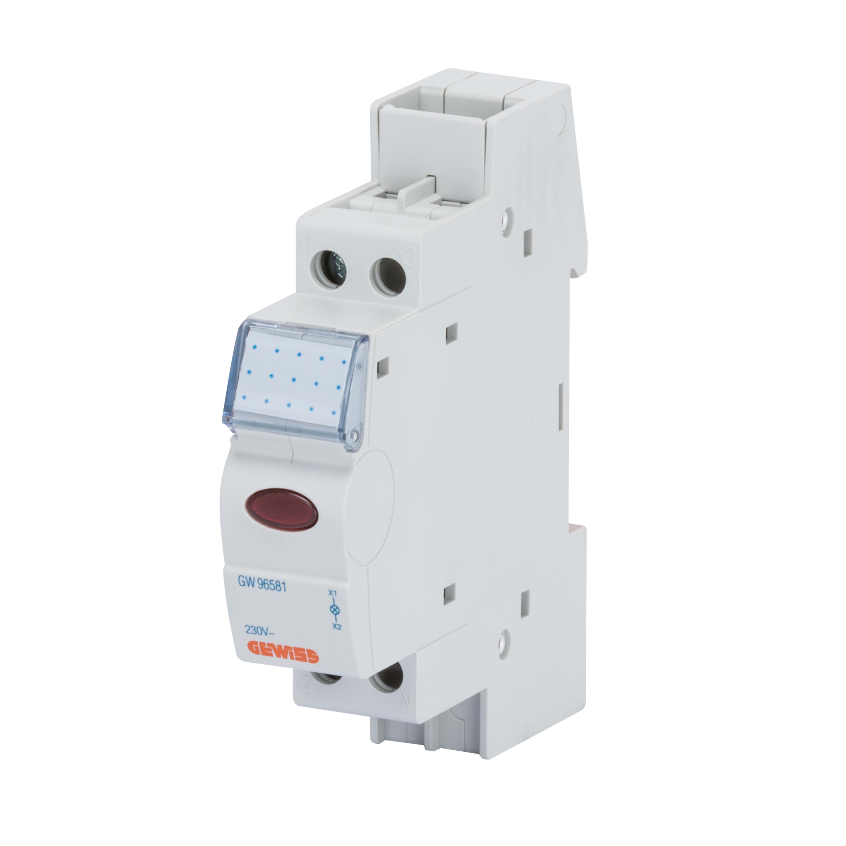 GEWISS - LAMPADA DI SEGNALAZIONE - SINGOLA - ROSSO - 230V - 1 MODULO
