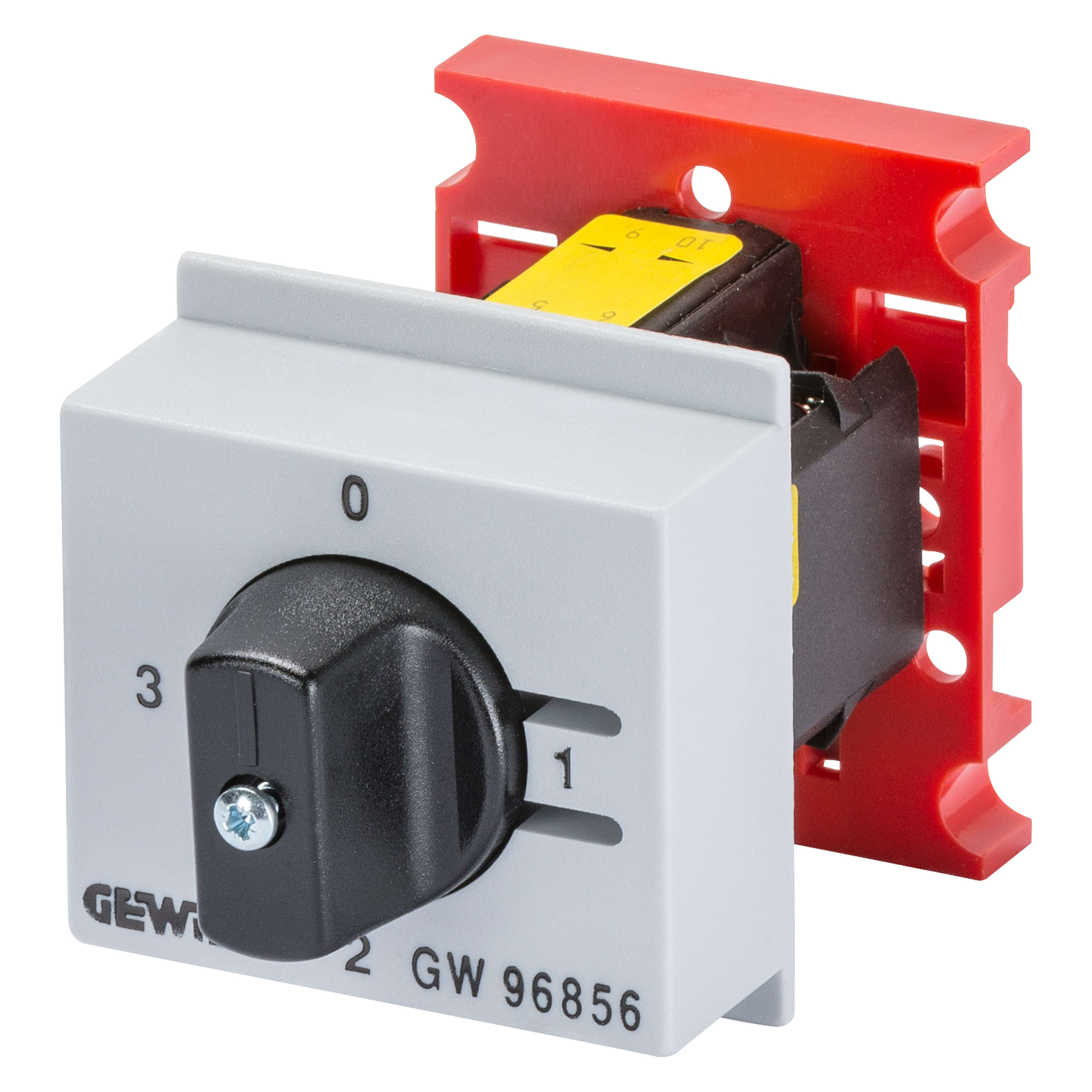 GEWISS - COMMUTATORE AMPEROMETRICO - 4 POSIZIONI 16A 690V - 3 MODULI