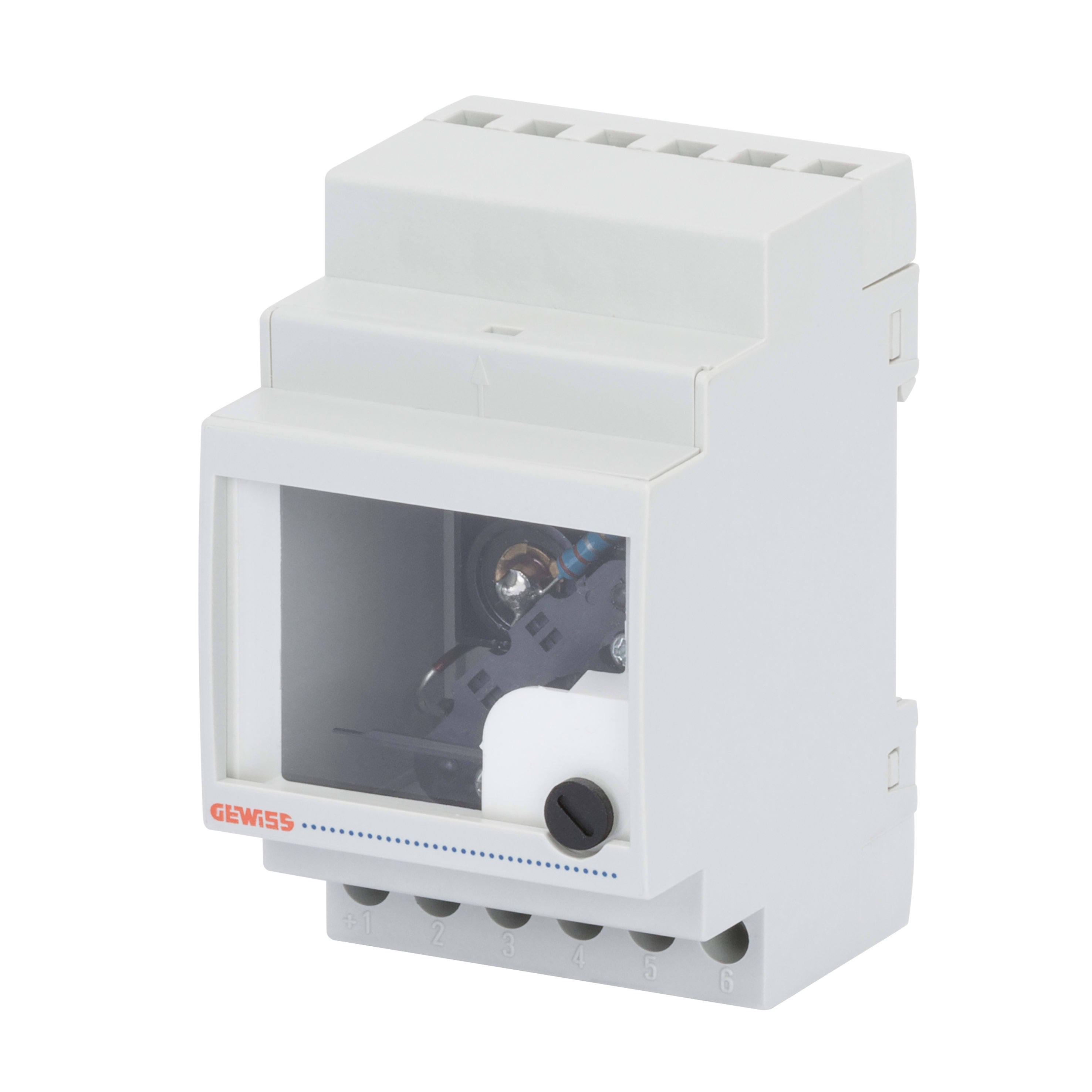 GEWISS - AMPEROMETRO ANALOGICO ISERZIONE TRAMITE T.A - 5A - 3 MODULI