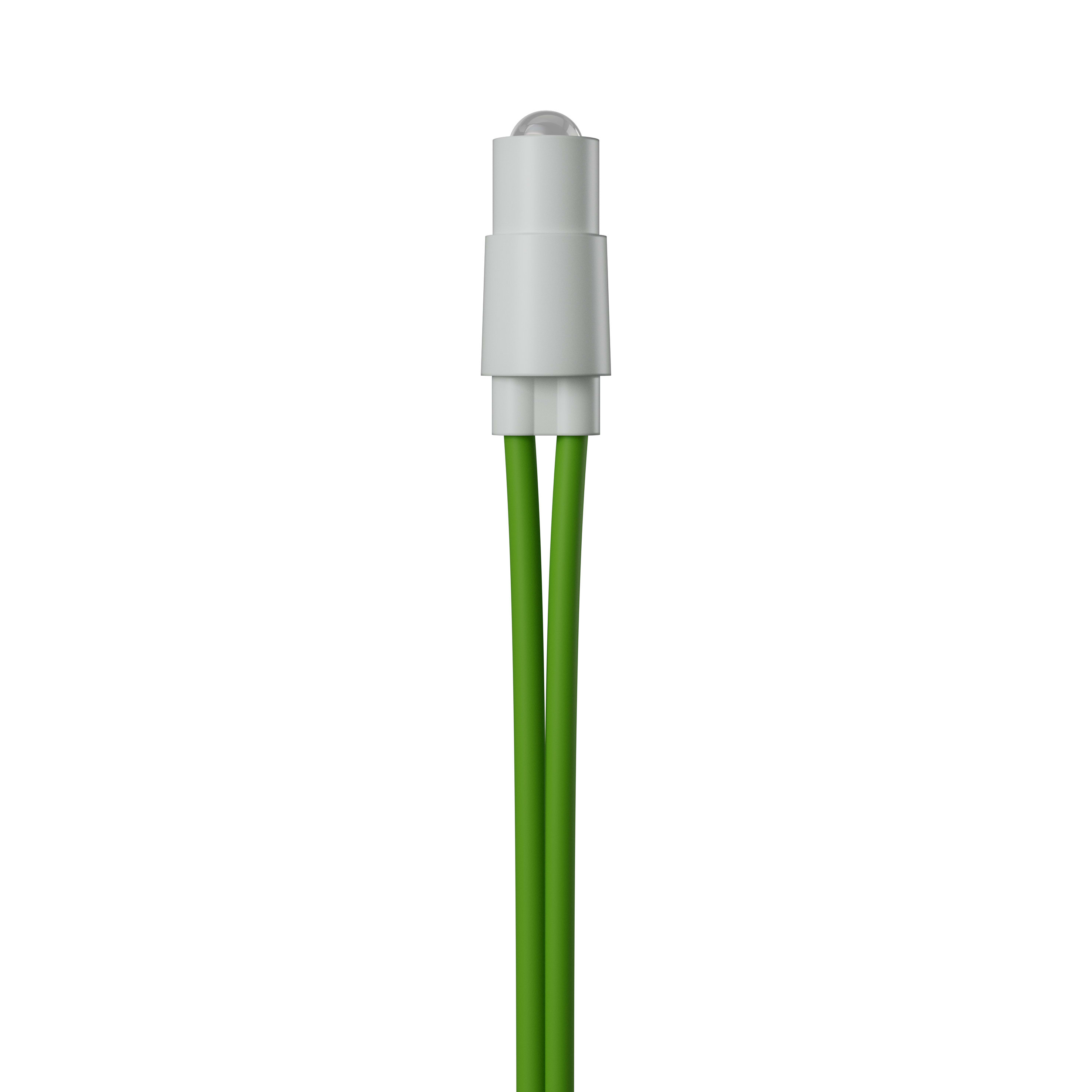 GEWISS - UNITA' DI SEGNALAZIONE LED VERDE - 230 VAC 50/60 HZ 0.2 W - CON CAVETTI