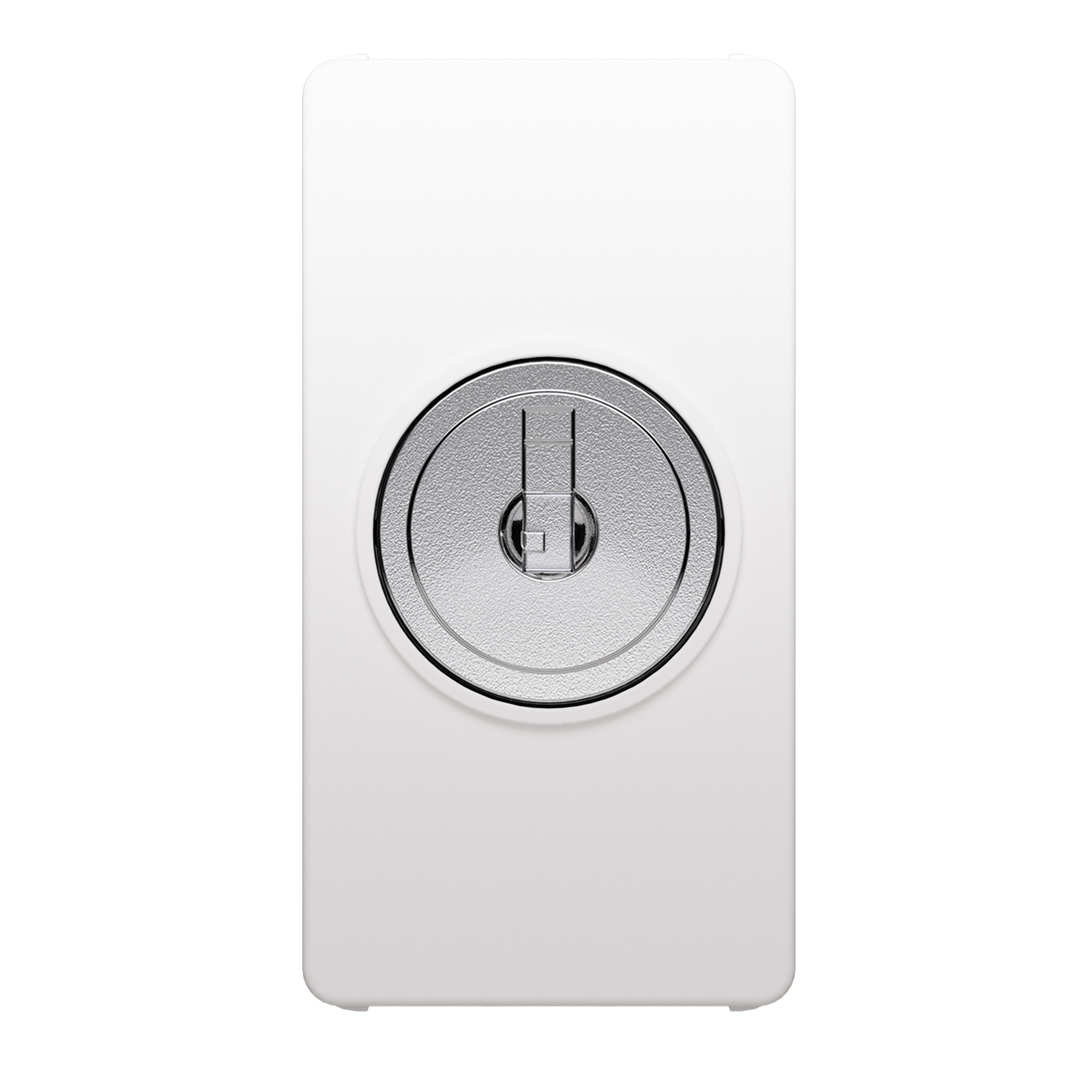 GEWISS - DEVIATORE UNIPOLARE 250V AC - 10AX - CON CHIAVE - 1 MODULO - BIANCO LUCIDO - SYSTEM PURA