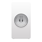 GEWISS - DEVIATORE UNIPOLARE 250V AC - 10AX - CON CHIAVE - 1 MODULO - BIANCO LUCIDO - SYSTEM PURA