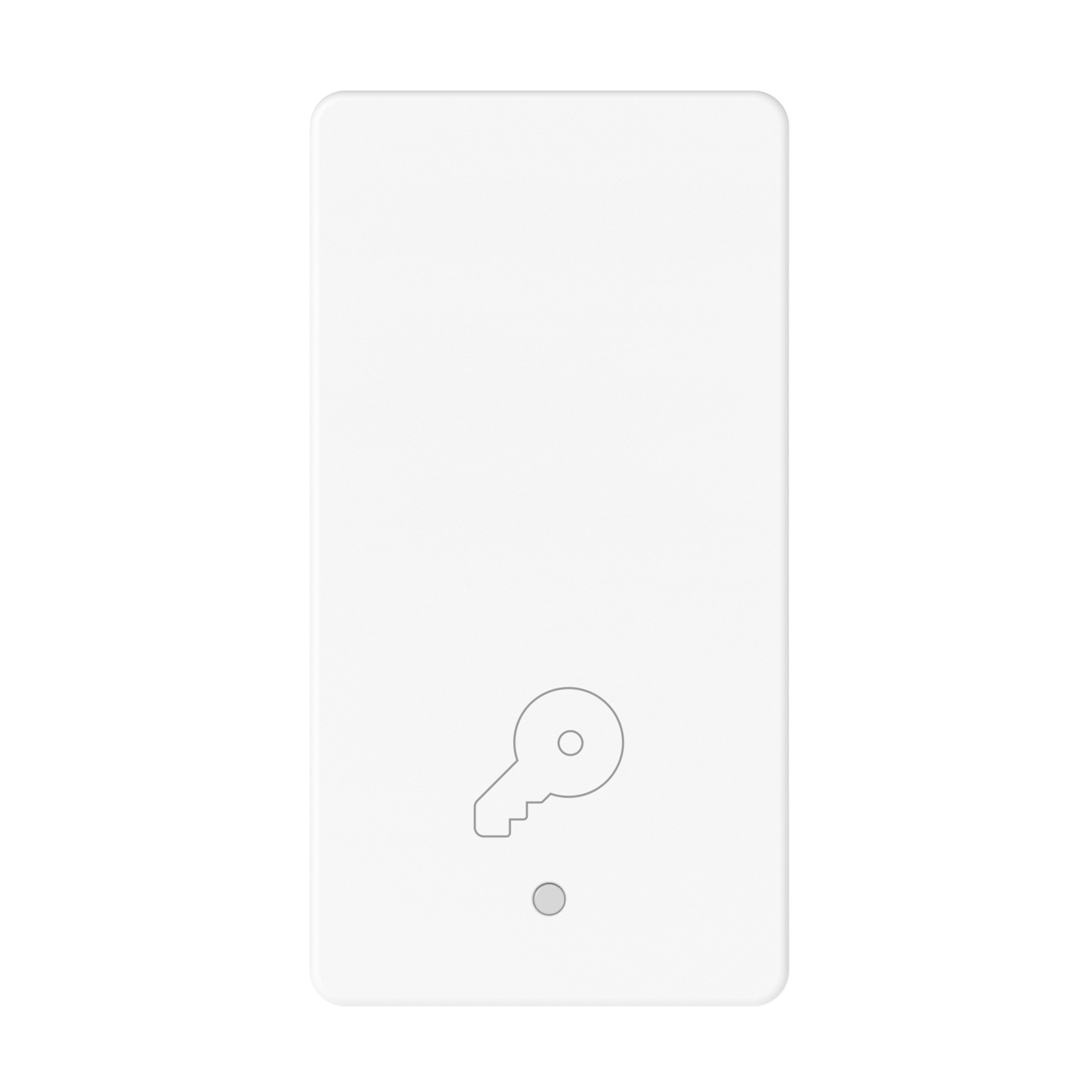 GEWISS - TASTO INTERCAMBIABILE CON SIMBOLO CHIAVE - ILLUMINABILE - 1 MODULO - BIANCO LUCIDO - SYSTEM PURA