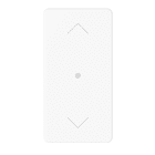 GEWISS - TASTO DOPPIO INTERCAMBIABILE CON SIMBOLI SU/GIU - ILLUMINABILE - 1 MODULO - BIANCO LUCIDO - SYSTEM PURA0