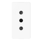 GEWISS - PRESA STANDARD ITALIANO 250V AC - 2P+T 10A - P11 - 1 MODULO - BIANCO LUCIDO - SYSTEM PURA