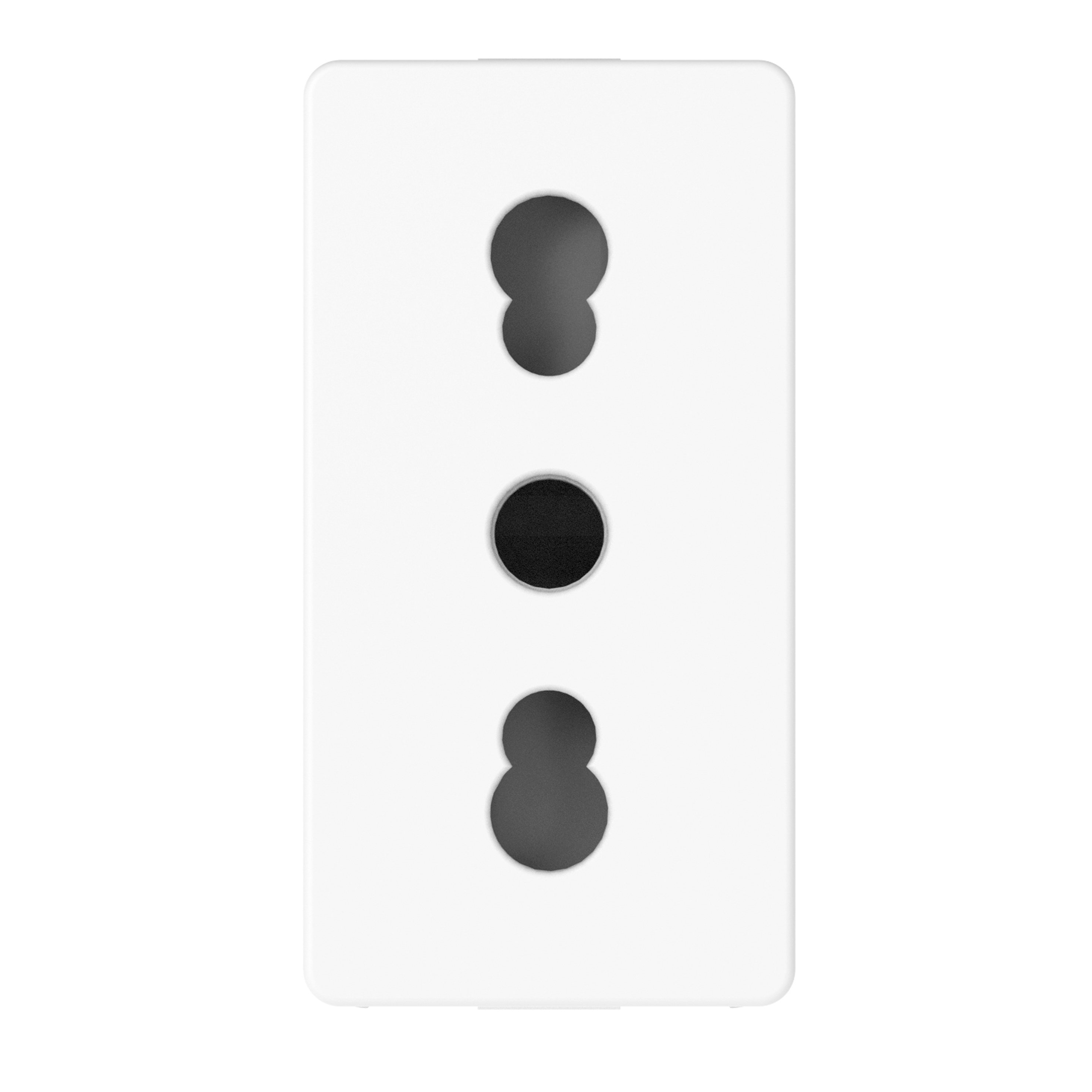 GEWISS - PRESA STANDARD ITALIANO 250V AC - 2P+T 10/16A BIVALENTE - P11/P17 - 1 MODULO - BIANCO LUCIDO - SYSTEM PURA
