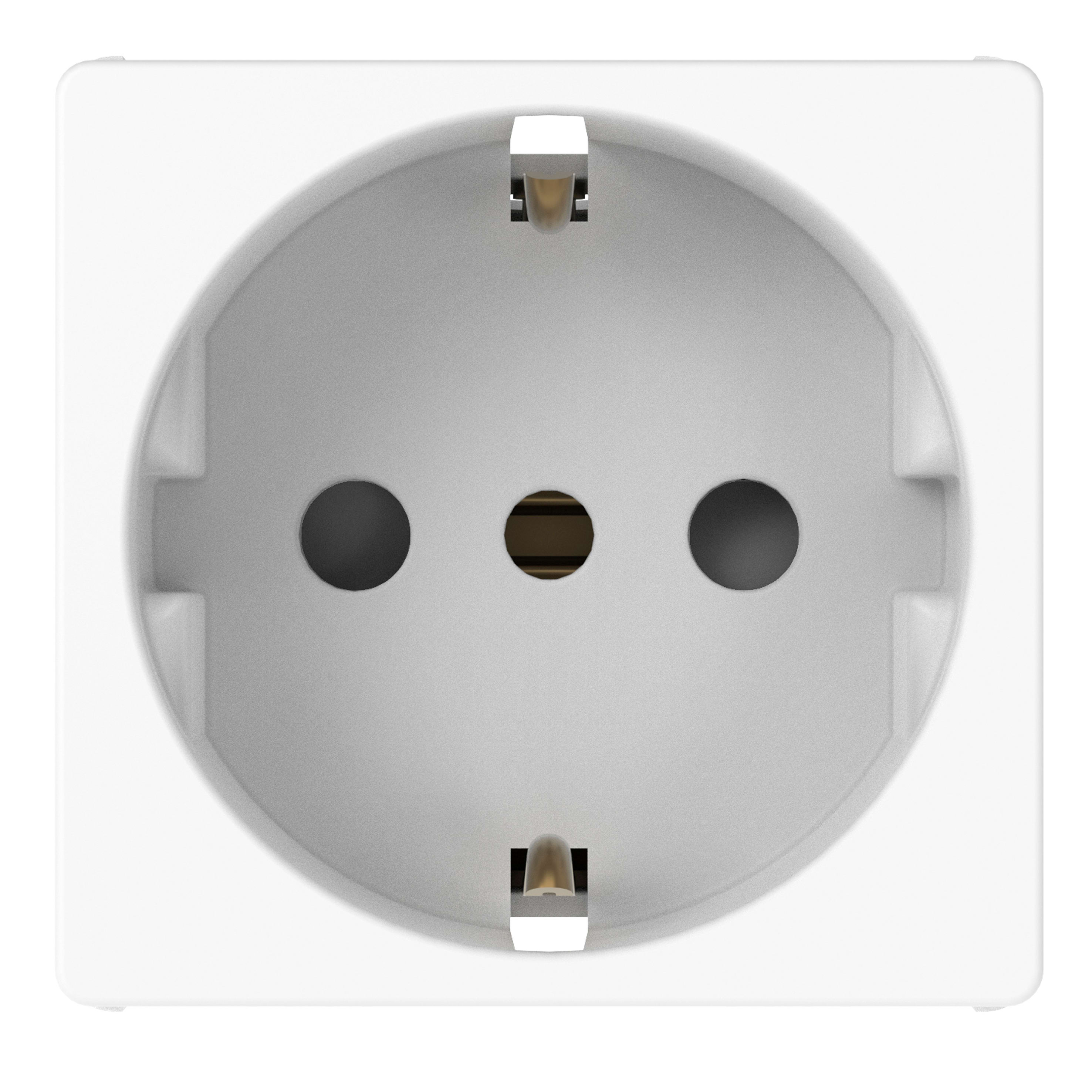 GEWISS - PRESA STANDARD ITALIANO/TEDESCO 250V AC - 2P+T 16A - P30 - 2 MODULI - BIANCO LUCIDO - SYSTEM PURA