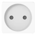 GEWISS - PRESA STANDARD FRANCESE 250V AC - 2P 16A - 2 MODULI - BIANCO LUCIDO - SYSTEM PURA