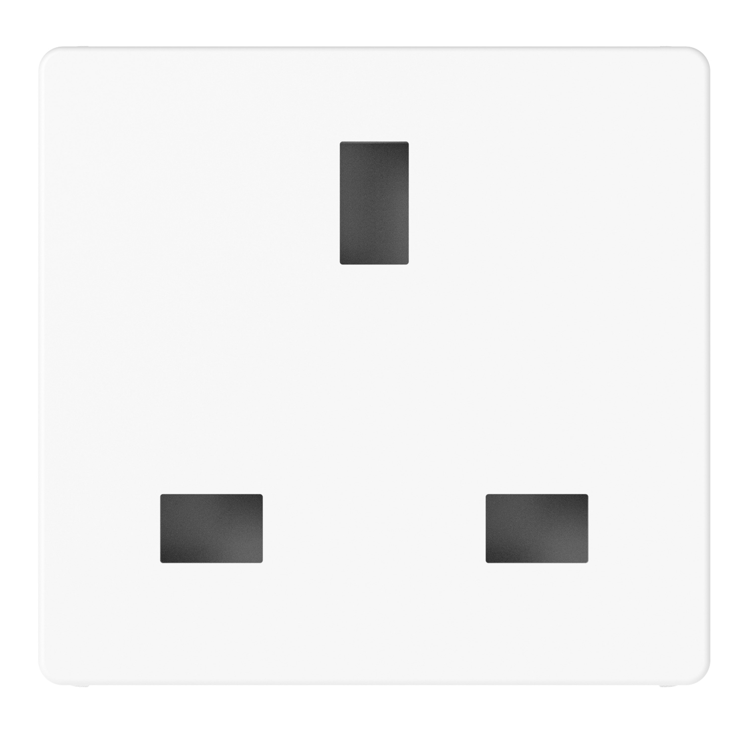 GEWISS - PRESA STANDARD INGLESE 250V AC - 2P+T 13A - 2 MODULI - BIANCO LUCIDO