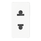 GEWISS - PRESA STANDARD EUROAMERICANO 250/125V AC - 2P 15A - 1 MODULO - BIANCO LUCIDO - SYSTEM PURA
