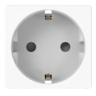 GEWISS - PRESA STANDARD TEDESCO 250V AC - 2P+T 16A - 2 MODULI - BIANCO LUCIDO - SYSTEM PURA
