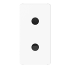 GEWISS - PRESA STANDARD EGIZIANO 250V AC - 2P 10A - 2 MODULI - BIANCO LUCIDO - SYSTEM PURA