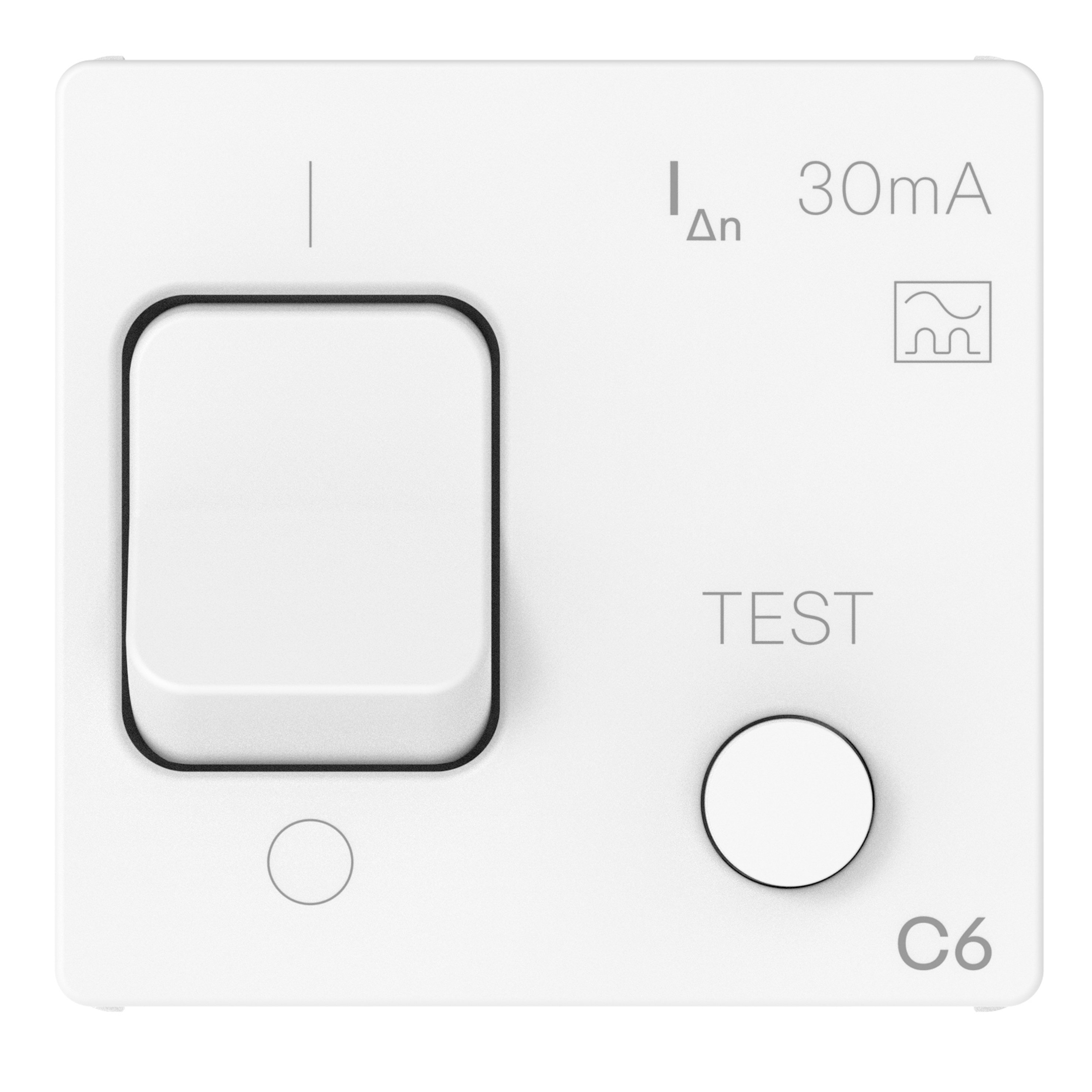 GEWISS - INTERRUTTORE AUTOMATICO MAGNETOTERMICO DIFFERENZIALE - 230V AC - CLASSE A - 1P+N 6A 3KA 30MA CURVA C - 2 MODULI - BIANCO LUCIDO - SYSTEM PURA