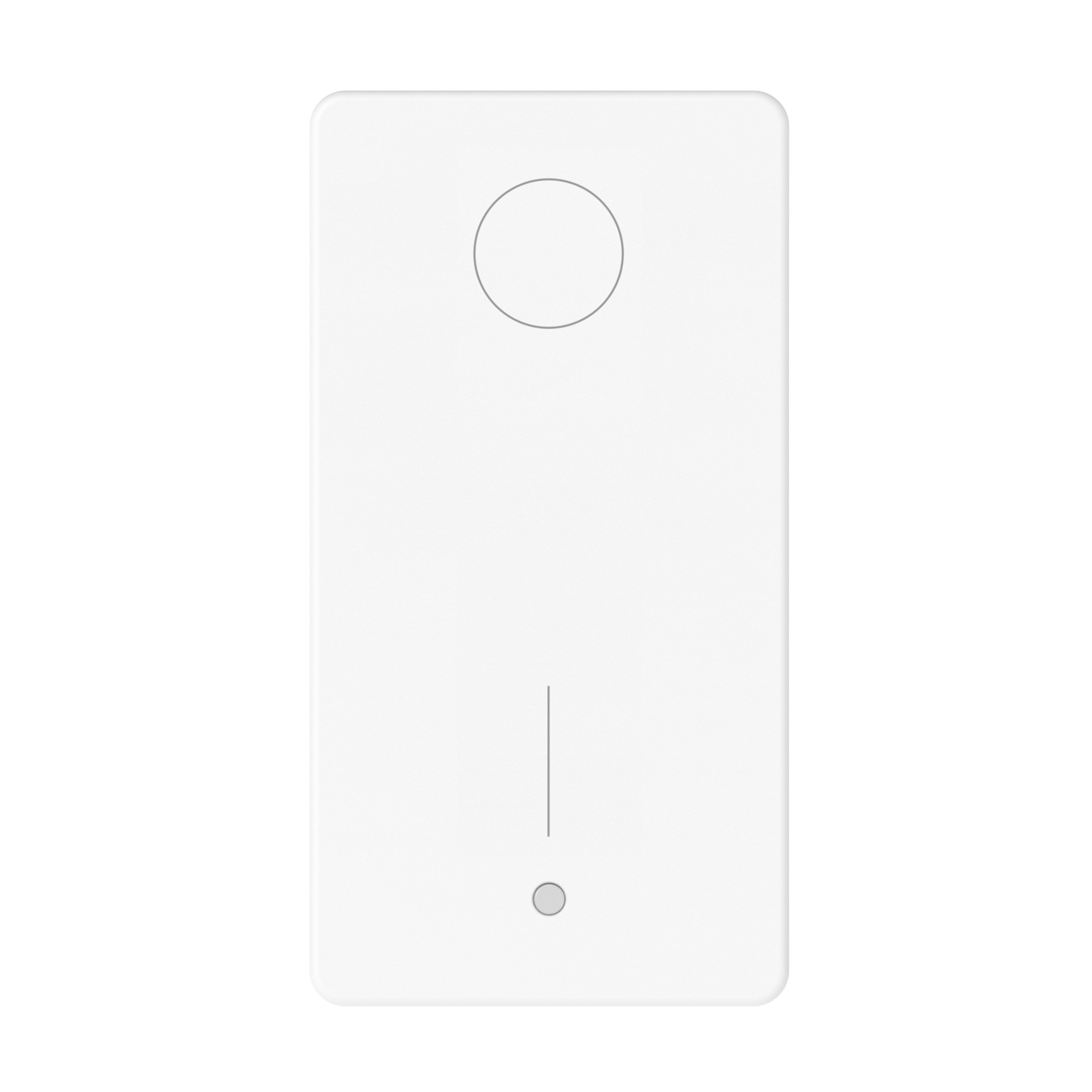 GEWISS - INTERRUTTORE BIPOLARE 250V AC - 16AX - CON LED BIANCO 230V AC - 1 MODULO - BIANCO LUCIDO - SYSTEM PURA