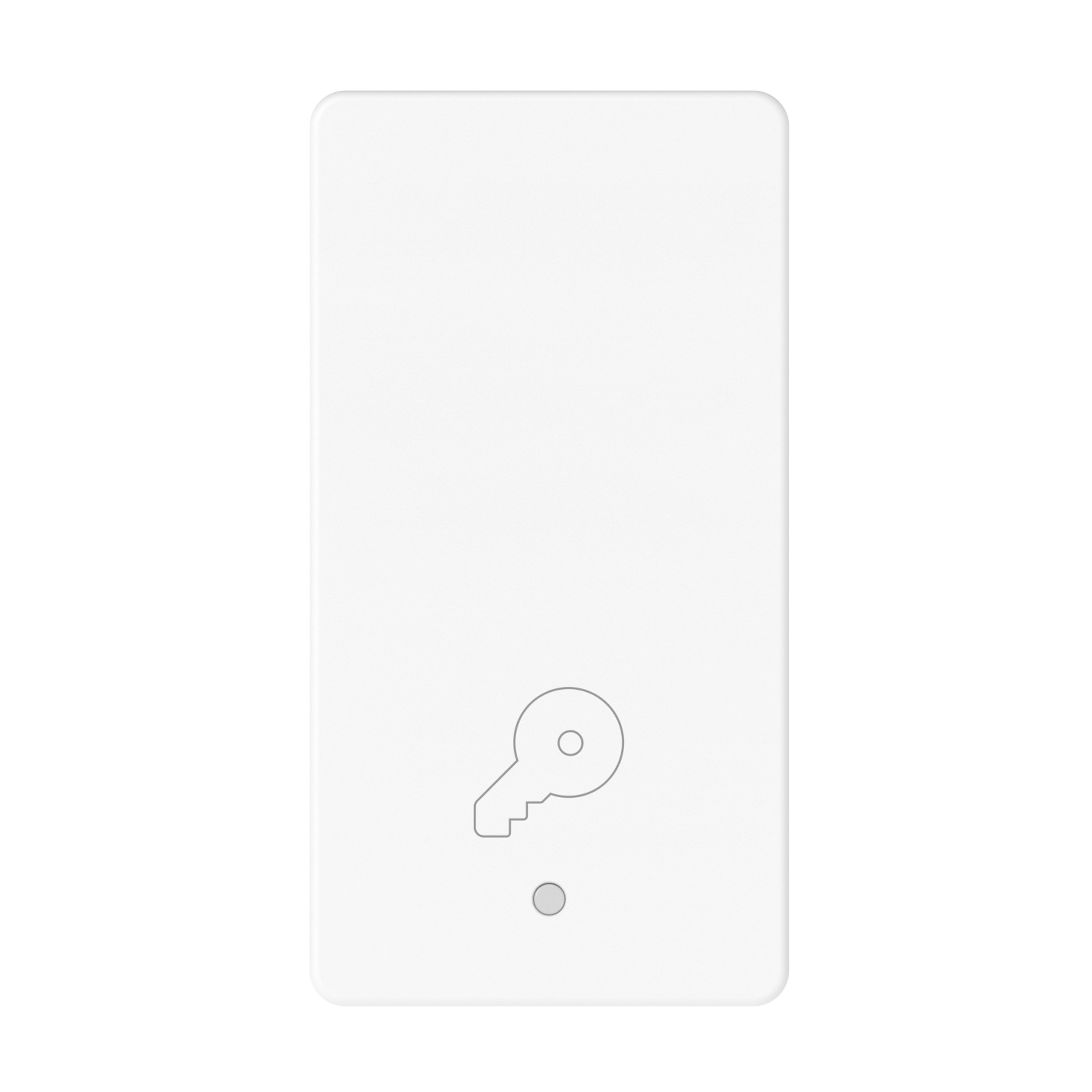 GEWISS - PULSANTE UNIPOLARE 250V AC - NA 10A - ILLUMINABILE - SIMBOLO CHIAVE - 1 MODULO - BIANCO LUCIDO - SYSTEM PURA