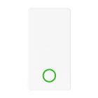 GEWISS - PULSANTE UNIPOLARE 250V AC - NA+NC 10A - MARCIA - SIMBOLO VERDE - 1 MODULO - BIANCO LUCIDO - SYSTEM PURA
