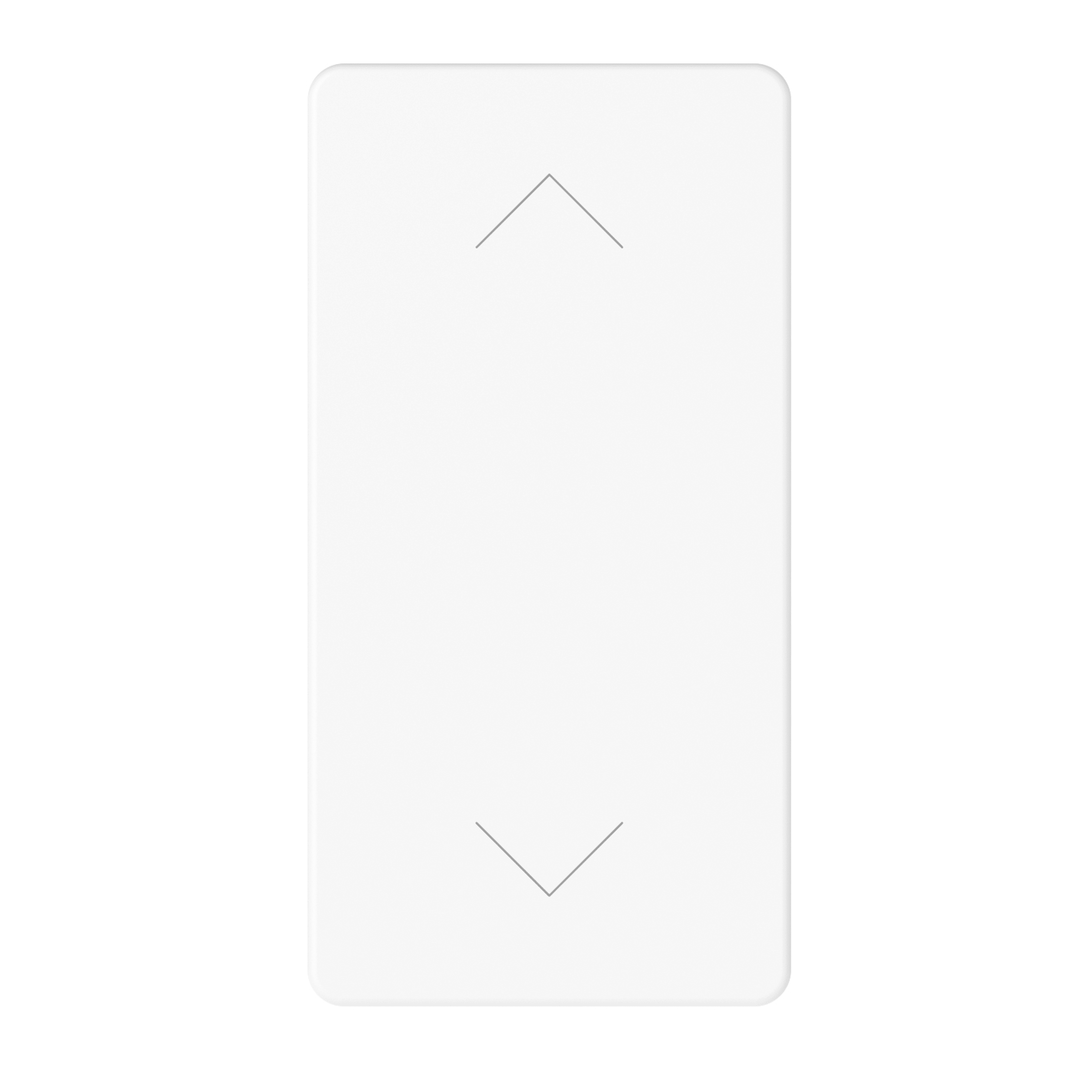 GEWISS - COMMUTATORE UNIPOLARE 250V AC - 10AX - SIMBOLO SU/GIU' - 1 MODULO - BIANCO LUCIDO - SYSTEM PURA