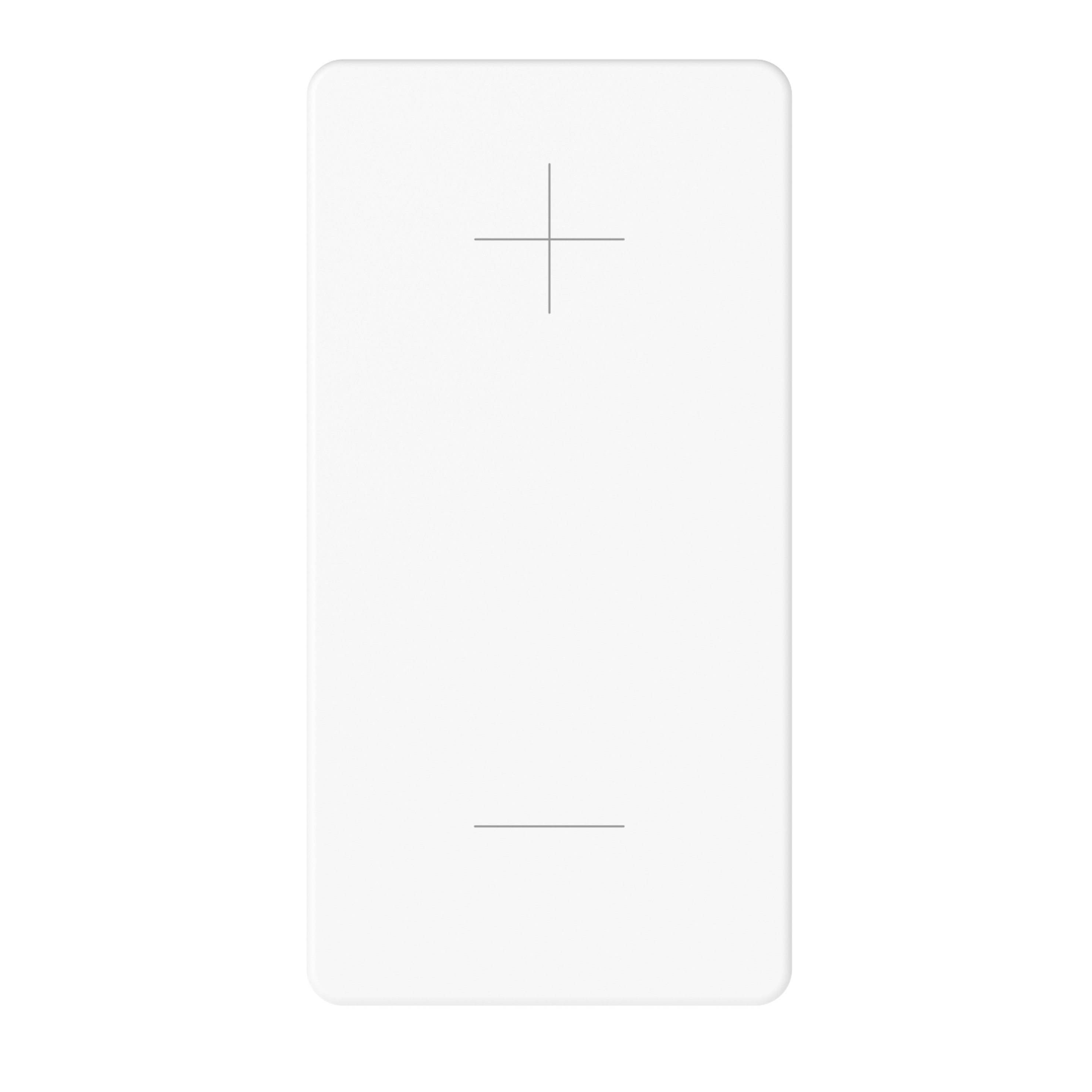 GEWISS - PULSANTE BIPOLARE 250V AC - NA+NA 10A - CON INTERBLOCCO - SIMBOLO INCREMENTO/DECREMENTO - 1 MODULO - BIANCO LUCIDO - SYSTEM PURA