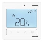 GEWISS - TERMOSTATO CONNESSO CON MISURA UMIDITA' - ZIGBEE - 100-240V AC 50/60HZ - NA 5A (AC1) 240V AC - 2 MODULI - BIANCO LUCIDO - SYSTEM PURA