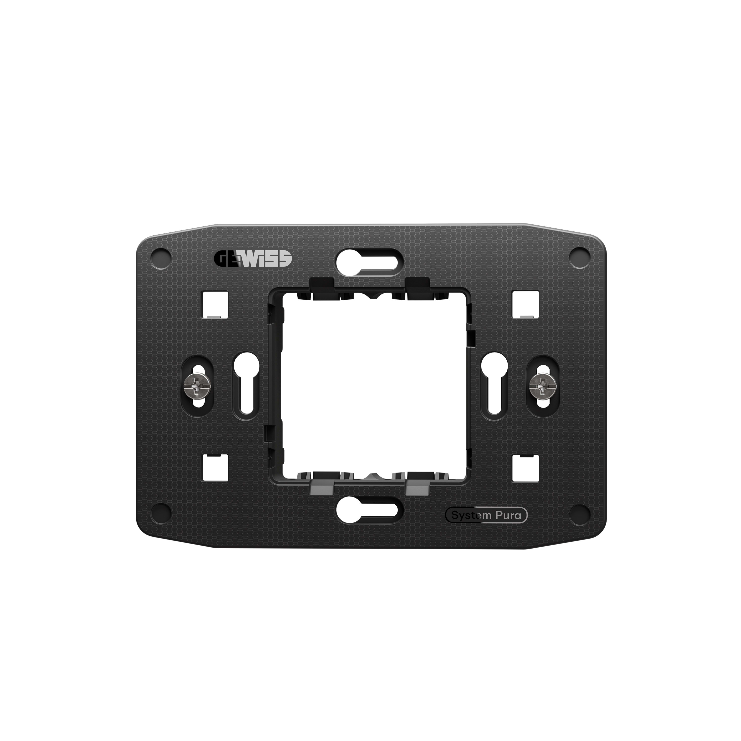 GEWISS - SUPPORTO - 2 POSTI CENTRALI - SYSTEM PURA