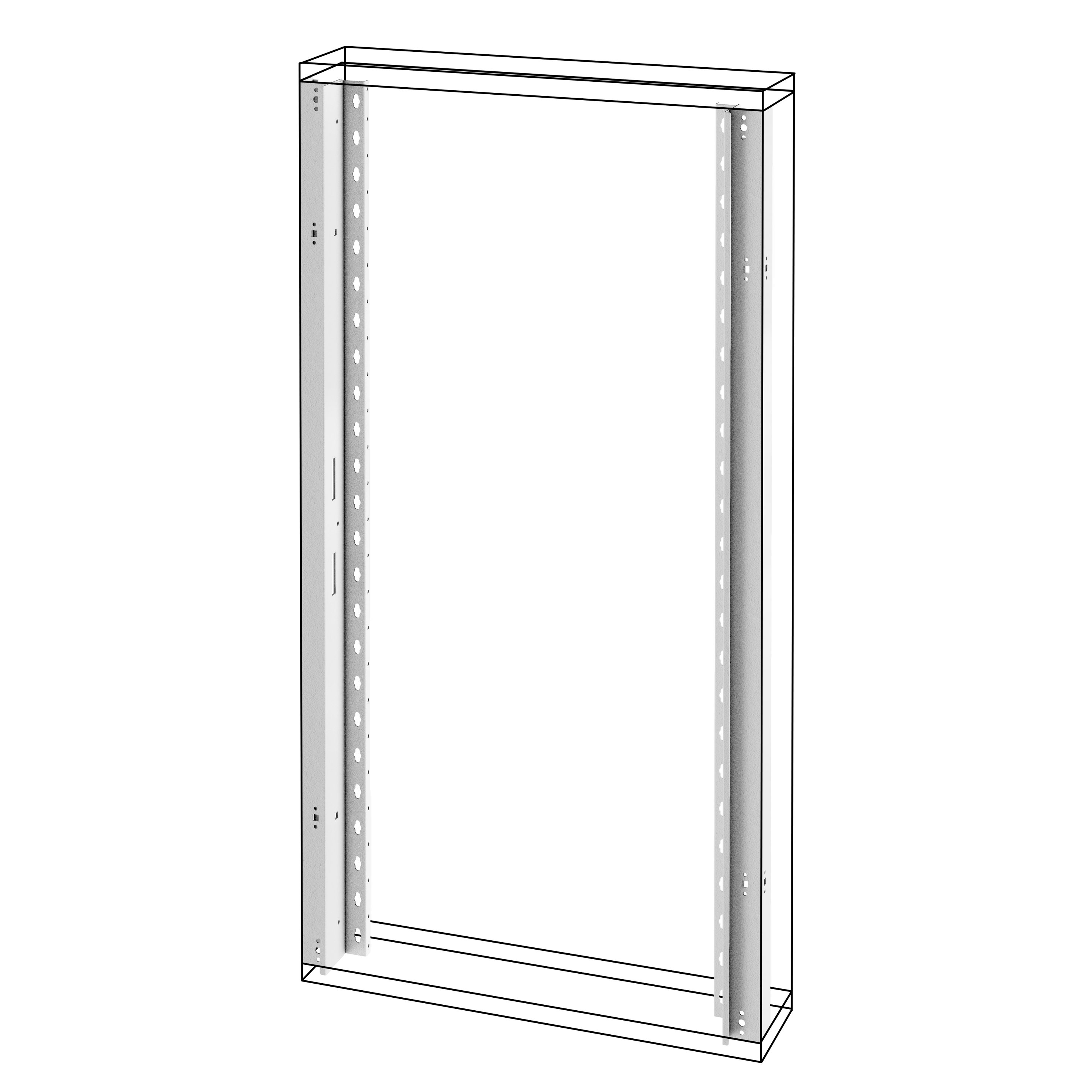 GEWISS - COPPIA DI MONTANTI ANTERIORI - QUADRO DA PARETE - QDX 630 L - 1200MM