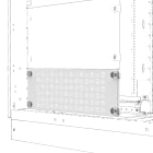 GEWISS - PANNELLO FRONTALE AREATO - QDX - 850X200MM