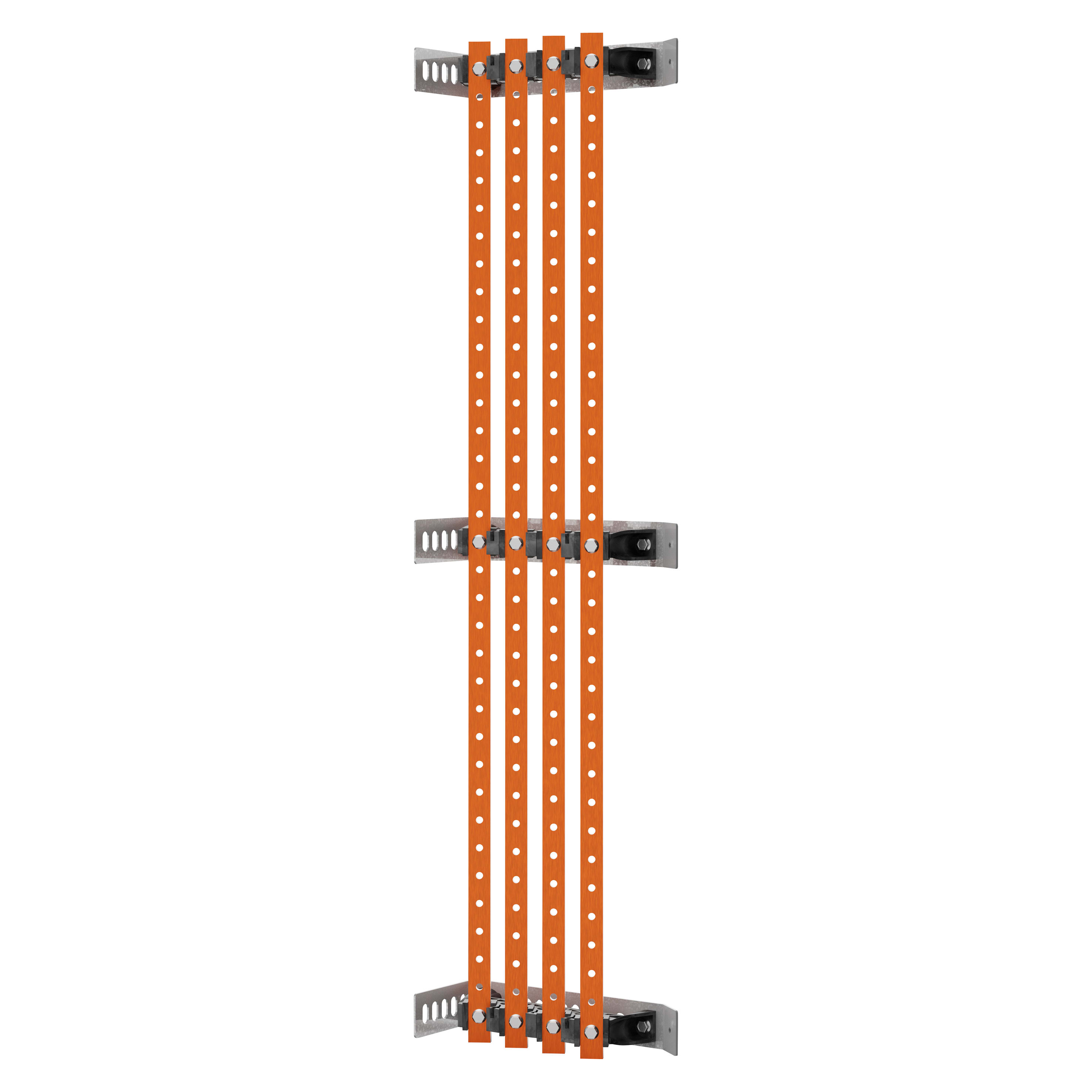 GEWISS - COPPIA DI PORTABARRE - PER BARRE PIATTE 25x4-30x5 - 250-400A - PER STRUTTURE P=200 - VANO ESTERNO - PER QDX 630L/H