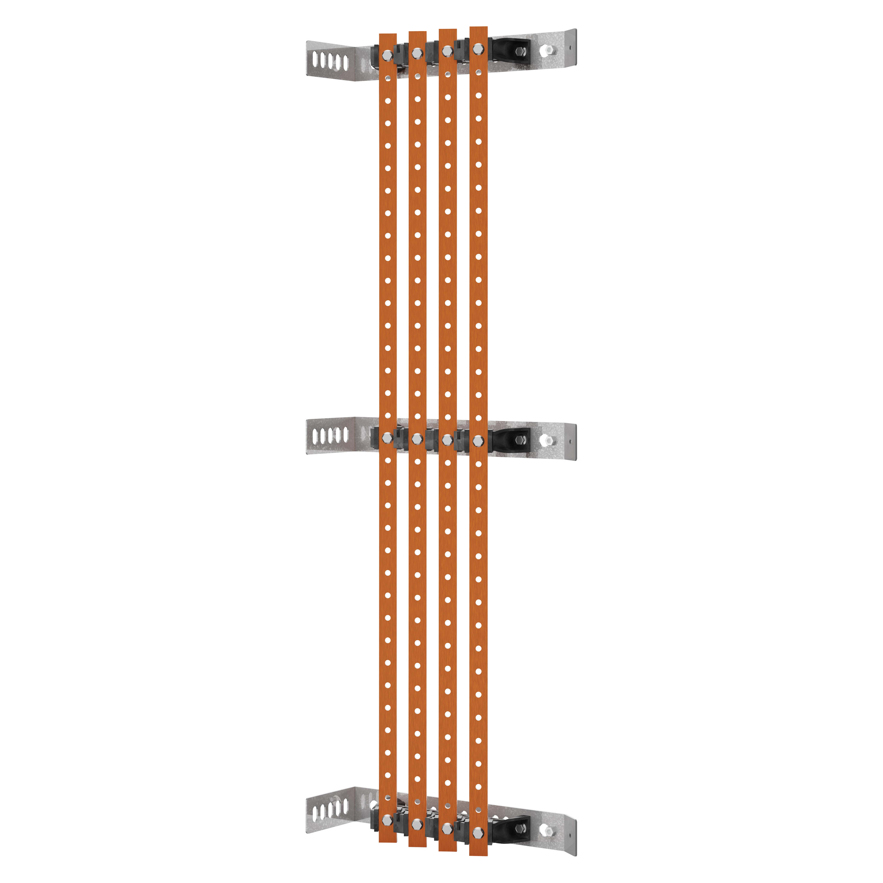 GEWISS - COPPIA DI PORTABARRE - PER BARRE PIATTE 25x4-30x5 - 250-400A - PER STRUTTURE P=200-300 - VANO ESTERNO - PER QDX 630L