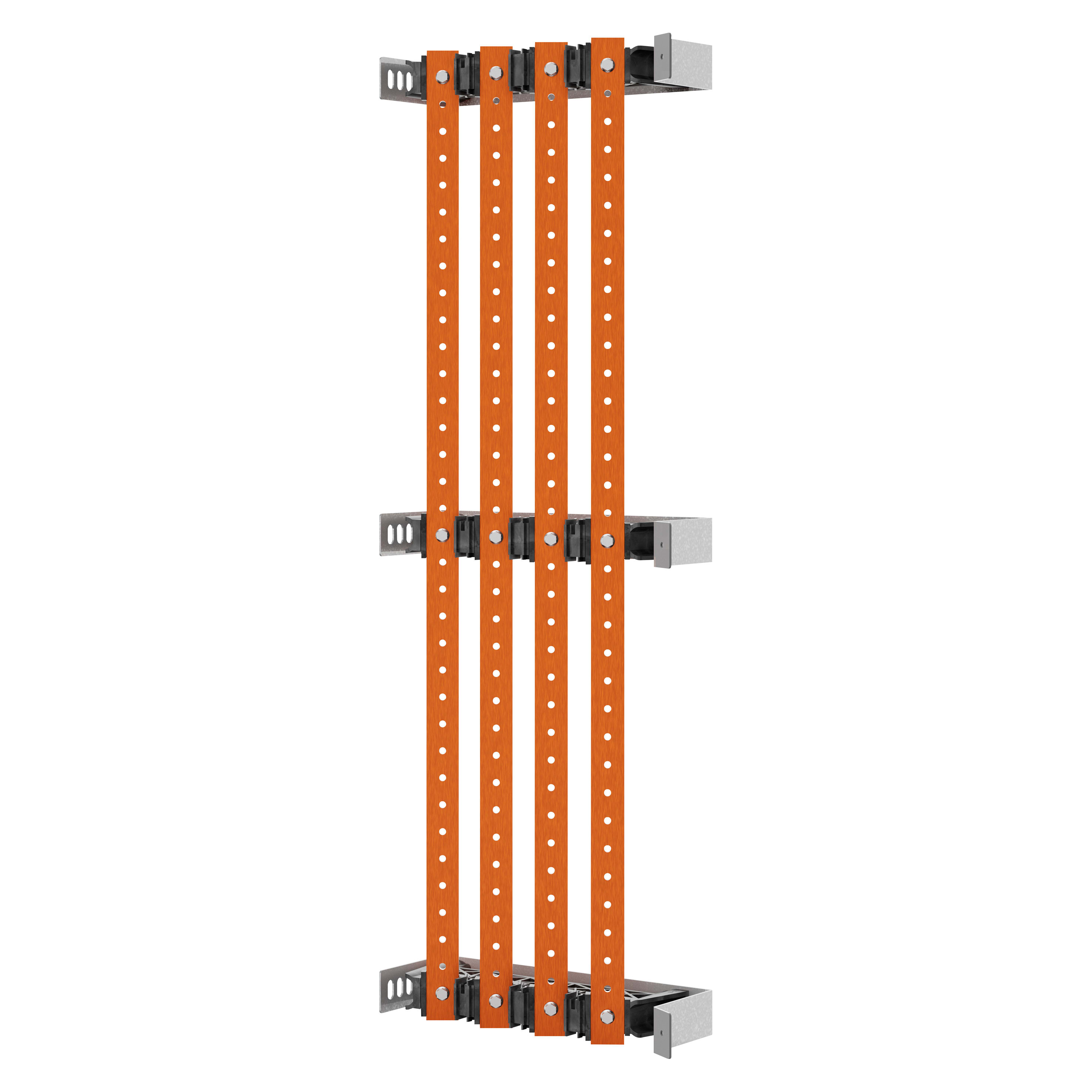 GEWISS - COPPIA DI PORTABARRE - PER BARRE PIATTE 30x10 - 630A - PER STRUTTURE P=300 - VANO ESTERNO - PER QDX 630L