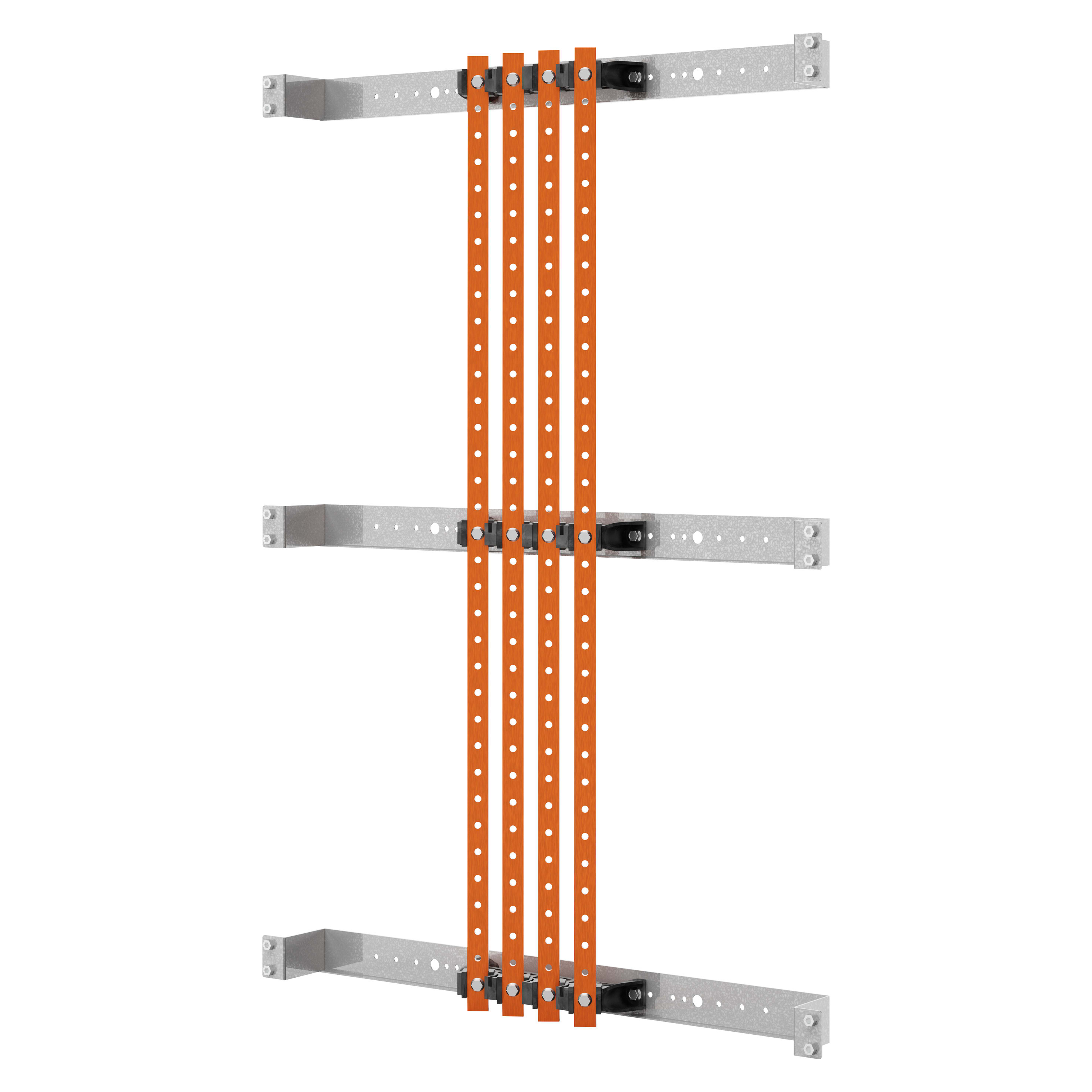 GEWISS - COPPIA DI PORTABARRE - PER BARRE PIATTE 20x5-30x5 - 250-400A - STRUTTURA B=850 - PER QDX 630H-1600H