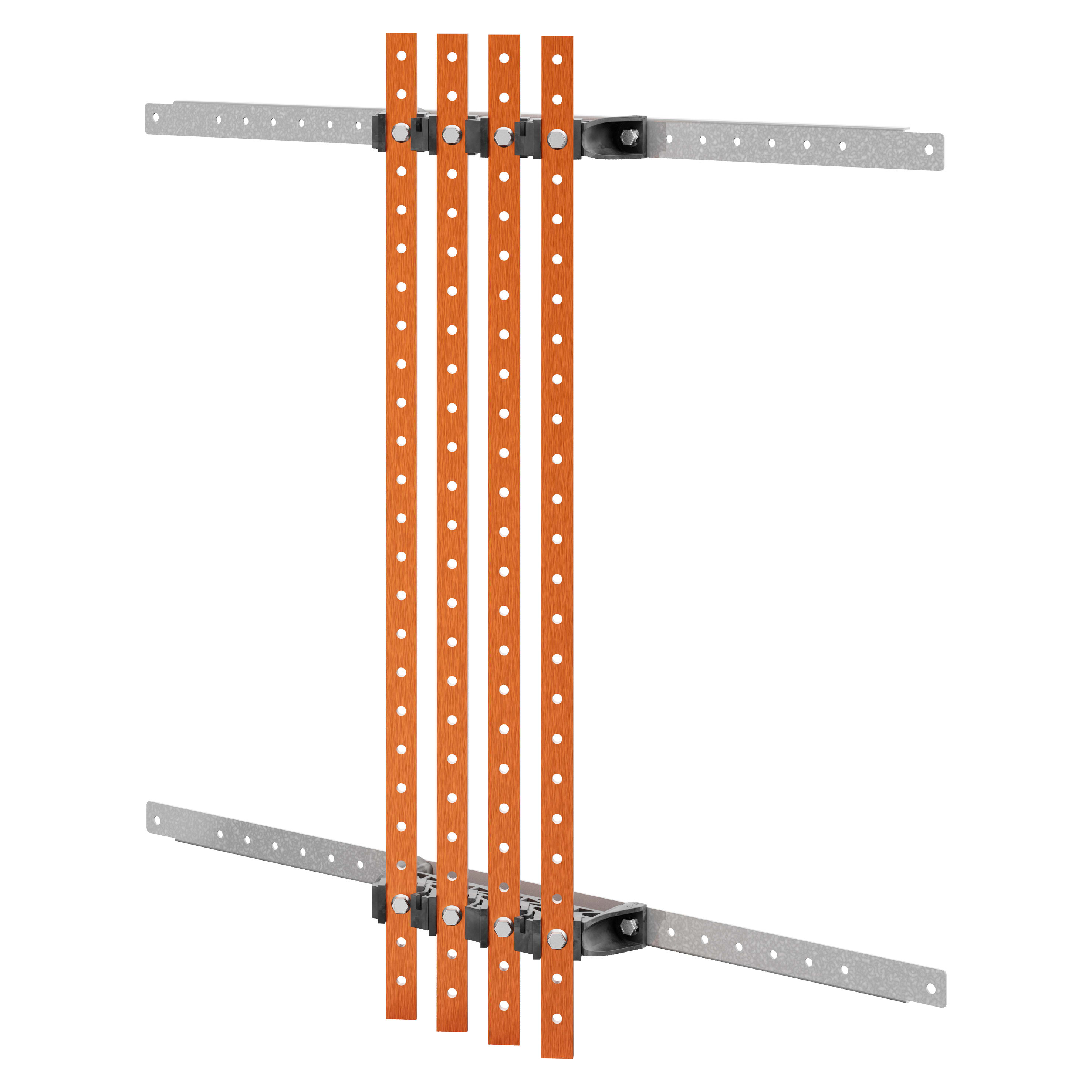 GEWISS - COPPIA DI PORTABARRE - PER BARRE PIATTE 30x10 - 630A - PER STRUTTURE P=800 - VANO AFFIANCATO ESTERNO - PER QDX 1600H