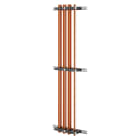 GEWISS - COPPIA DI PORTABARRE - PER BARRE SAGOMATE - 800-1250-1600A - PER STRUTTURE P=600 - VANO AFFIANCATO/ESTERNO - PER QDX 1600H