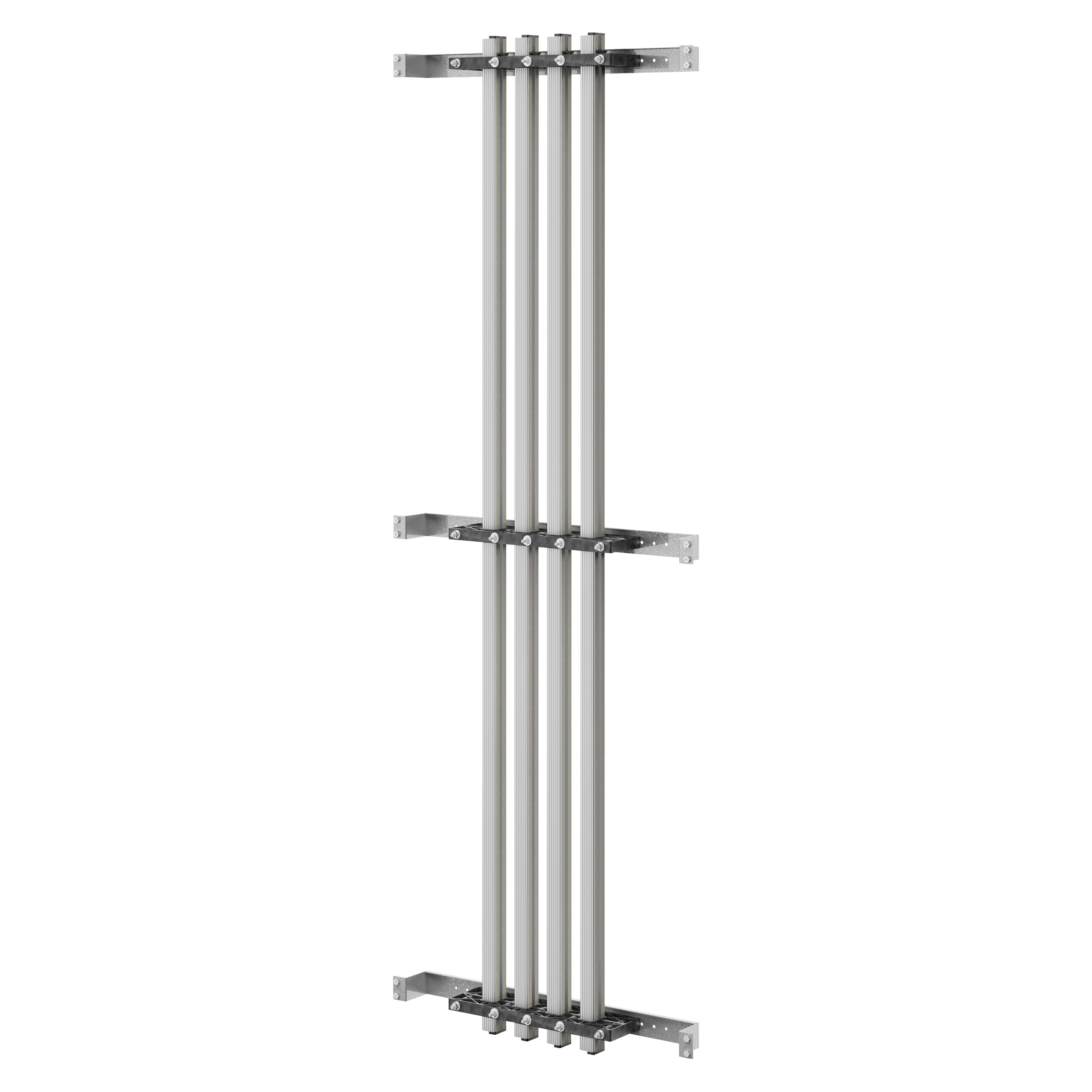 GEWISS - COPPIA DI PORTABARRE - PER BARRE SAGOMATE IN ALLUMINIO - 630A - PER STRUTTURE P=400 - STRUTTURA B=850 - PER QDX 630H