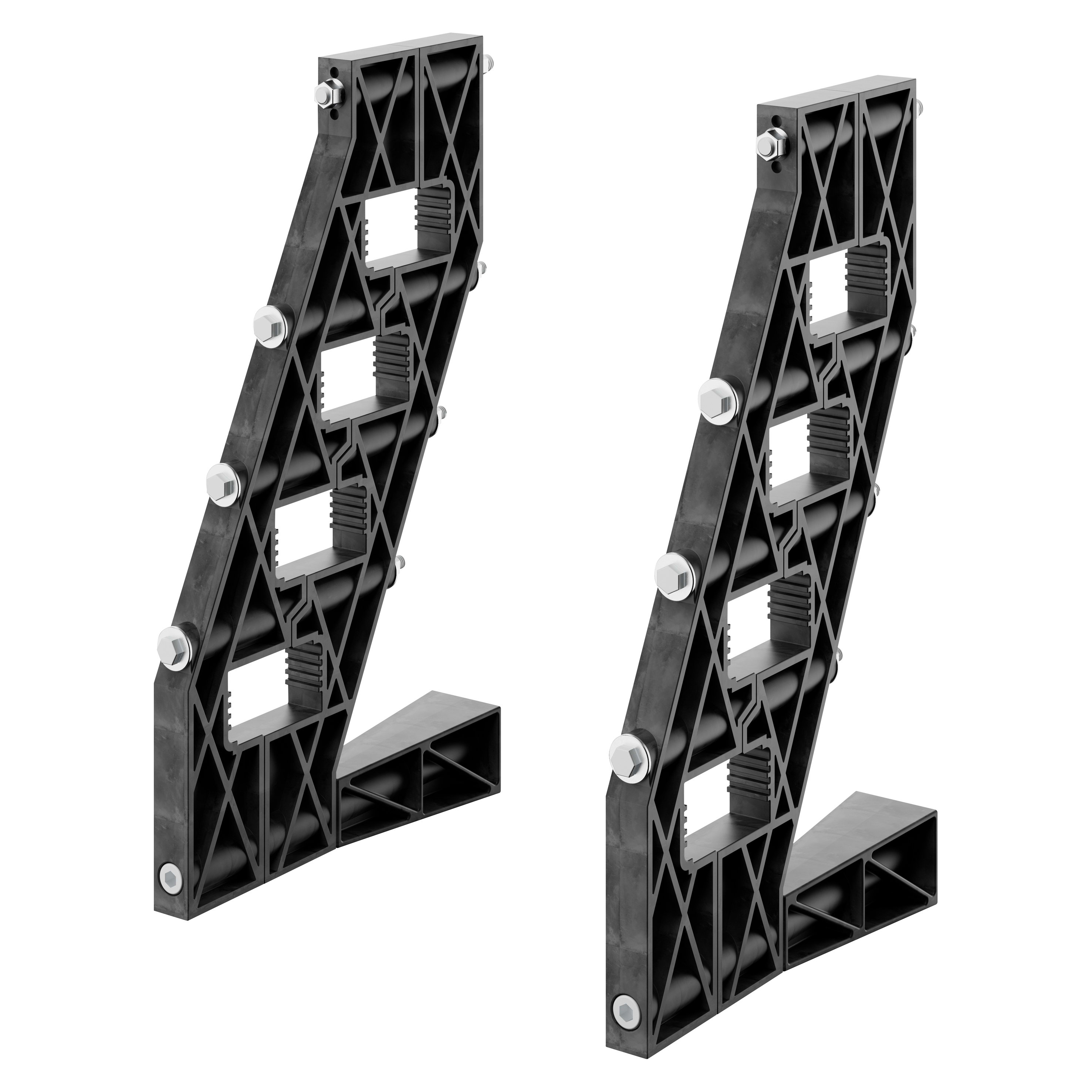 GEWISS - COPPIA DI PORTABARRE - PER BARRE SAGOMATE IN ALLUMINIO - PER QDX 630H-1600H