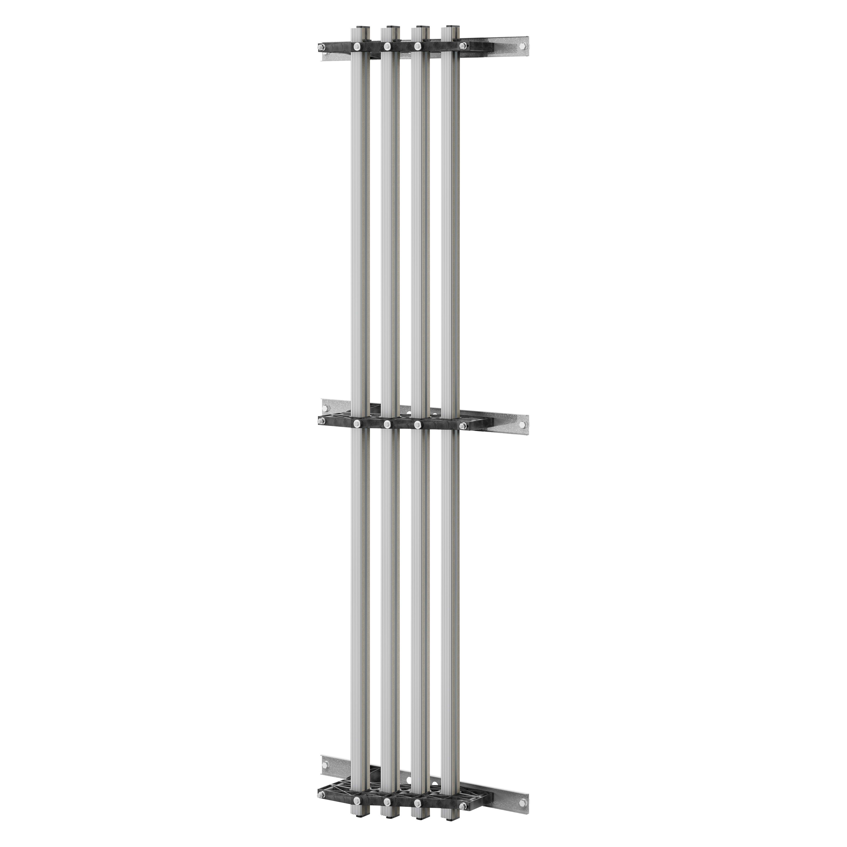 GEWISS - COPPIA DI PORTABARRE - PER BARRE SAGOMATE IN ALLUMINIO - 630-800A - PER STRUTTURA P=600 - VANO AFFIANCATO/ESTERNO - PER QDX 1600H