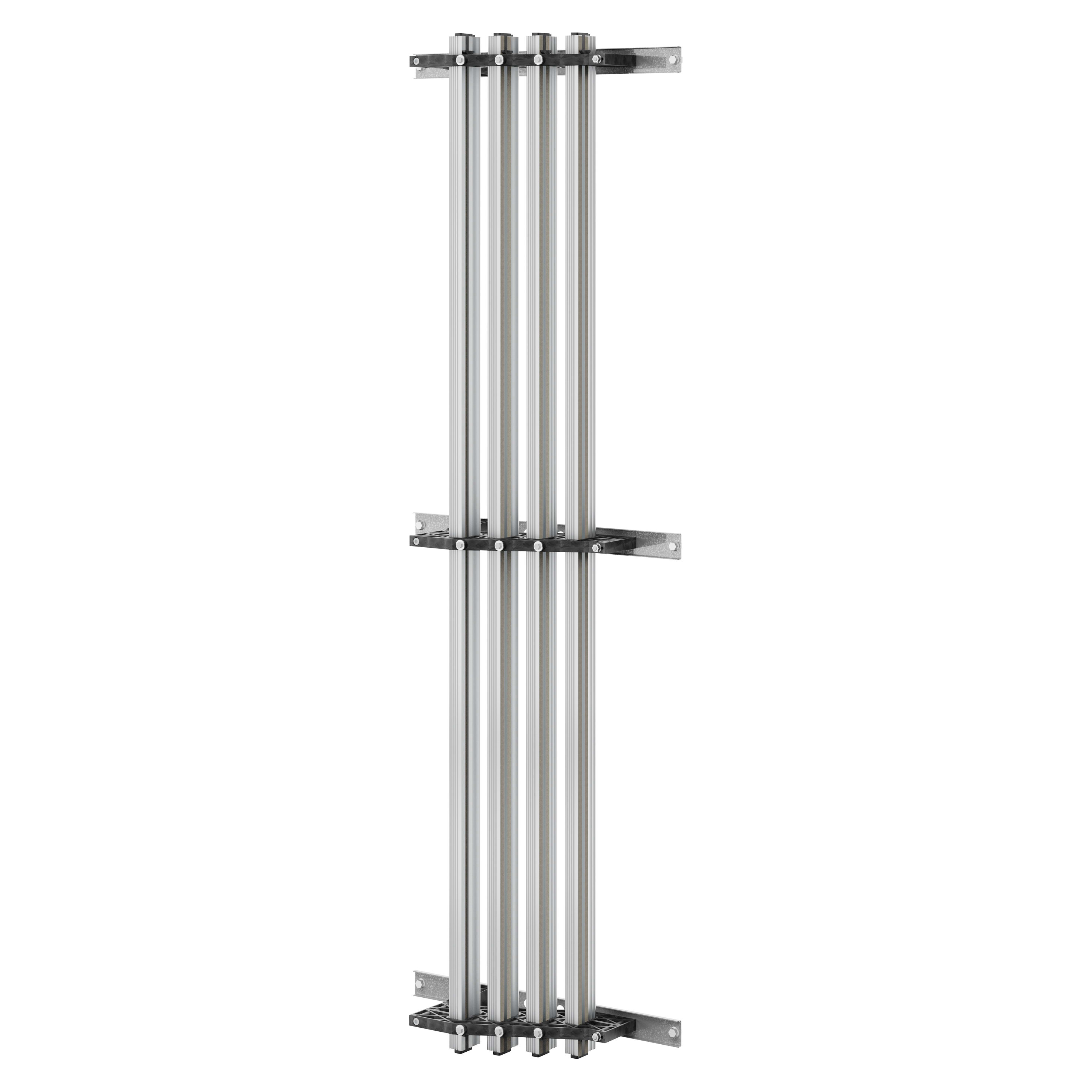 GEWISS - COPPIA DI PORTABARRE - PER BARRE SAGOMATE IN ALLUMINIO - 1250-1600A - PER STRUTTURE P=600 - VANO AFFIANCATO/ESTERNO - PER QDX 1600H