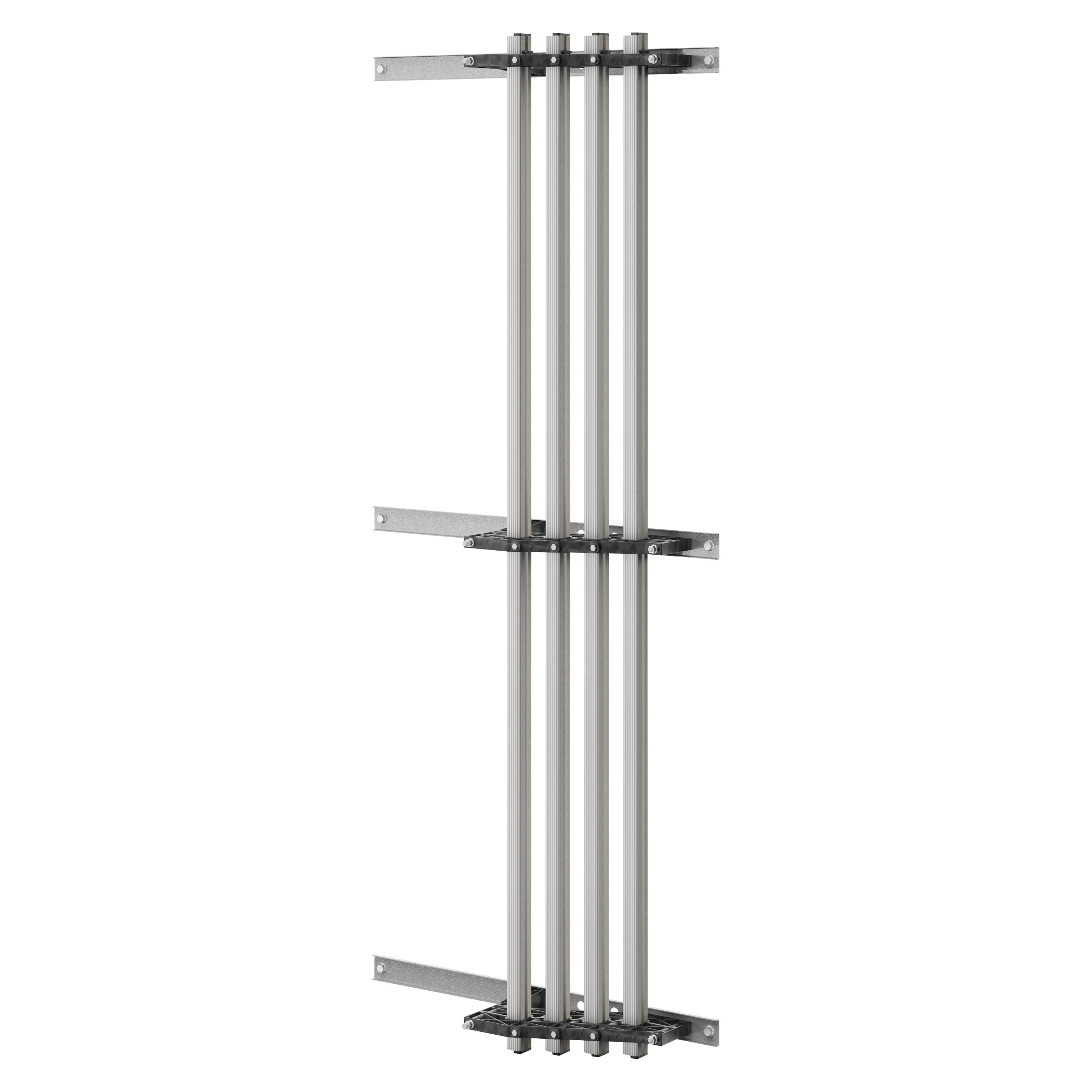 GEWISS - COPPIA DI PORTABARRE - PER BARRE SAGOMATE IN ALLUMINIO - 630-800A - PER STRUTTURE P=800 - VANO AFFIANCATO/ESTERNO - PER QDX 1600H