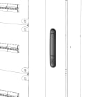 GEWISS - SERRATURA DI RICAMBIO - QDX 630 L - PER PORTE VETRO E CIECHE