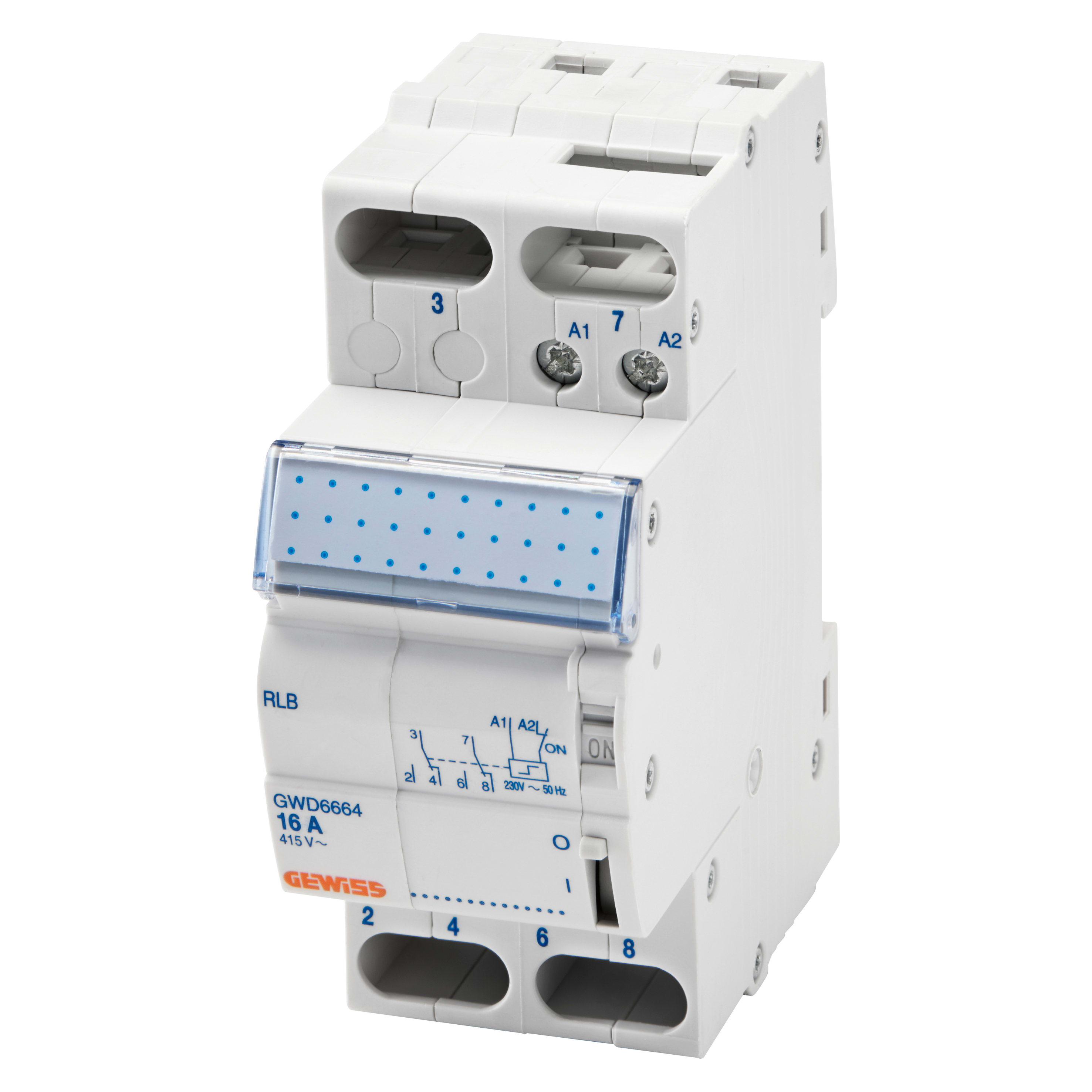 GEWISS - RELE' PASSO-PASSO - 16A - 4NA 230V ac - 2 MODULI