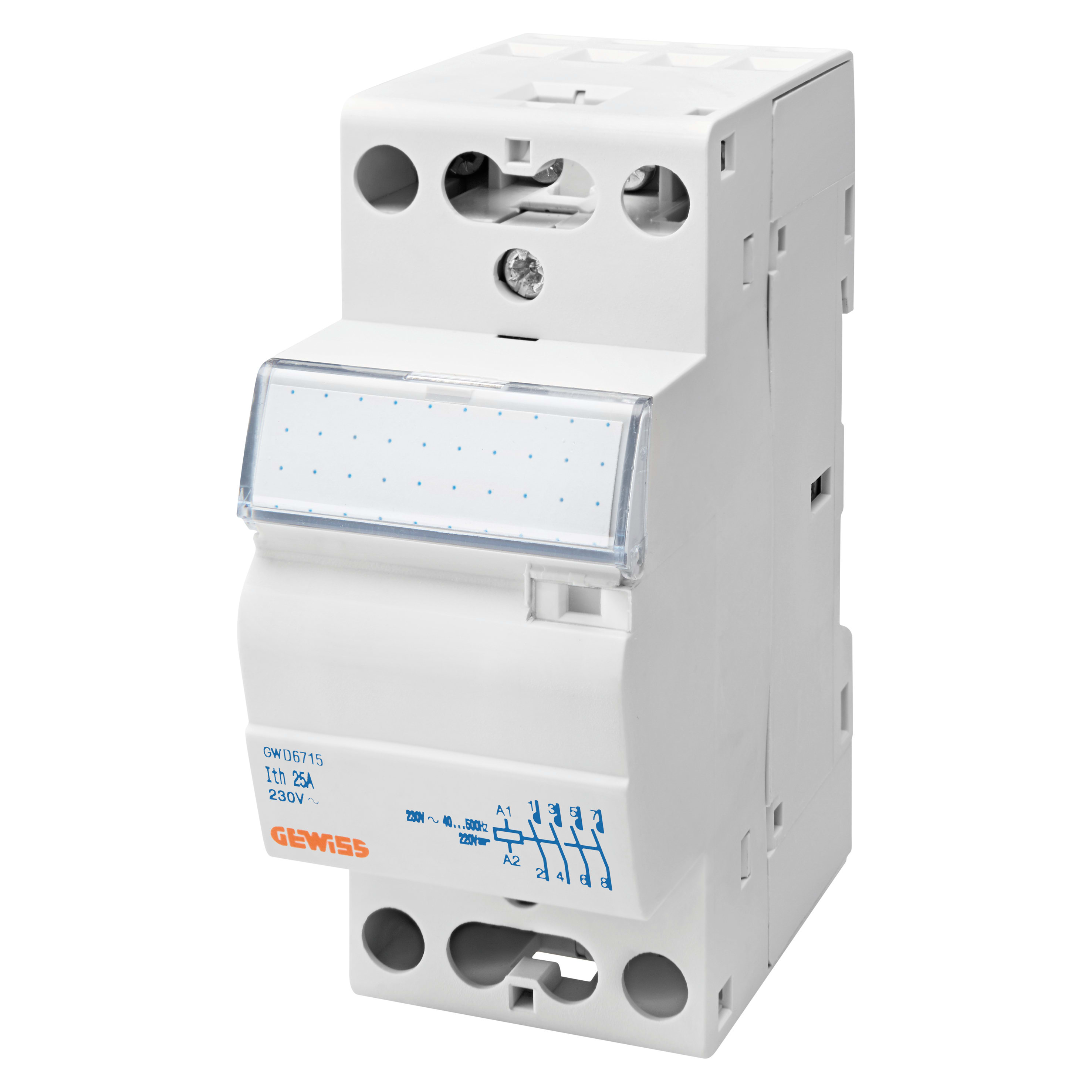 GEWISS - CONTATTORE CTR - 25A 3NA+1NC 230V - 2 MODULI