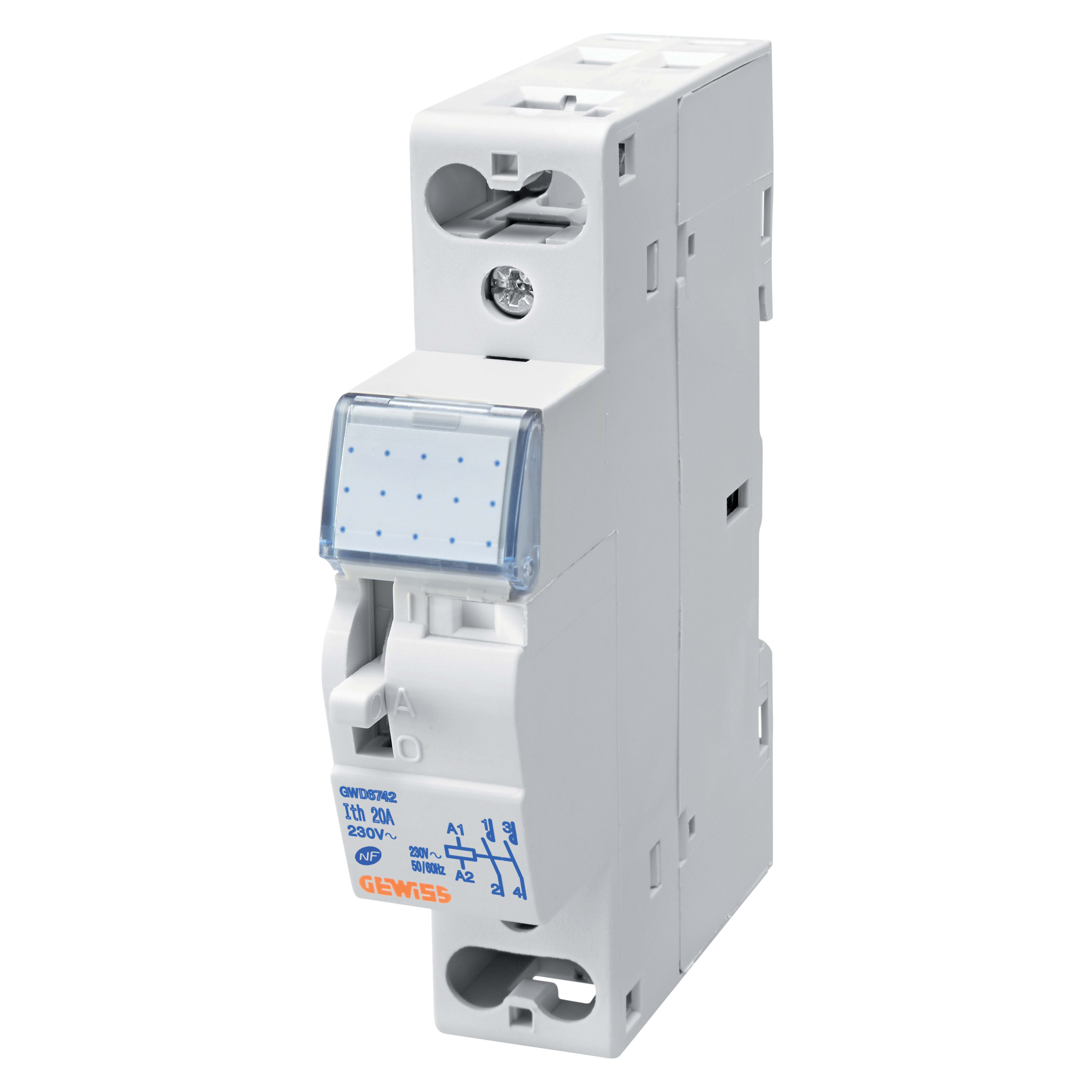 GEWISS - CONTATTORE CTRM - 20A 1NA+1NC 230V - 1 MODULO